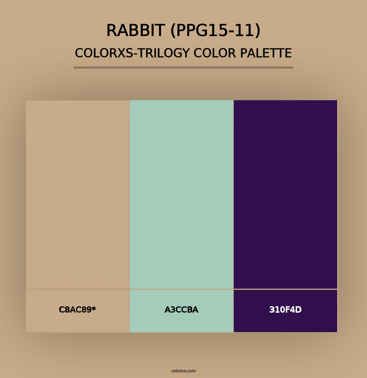 Rabbit (PPG15-11) - Colorxs Trilogy Palette