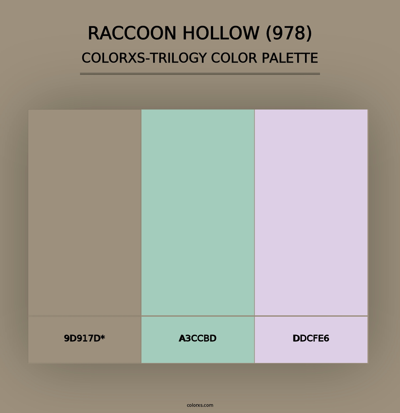 Raccoon Hollow (978) - Colorxs Trilogy Palette