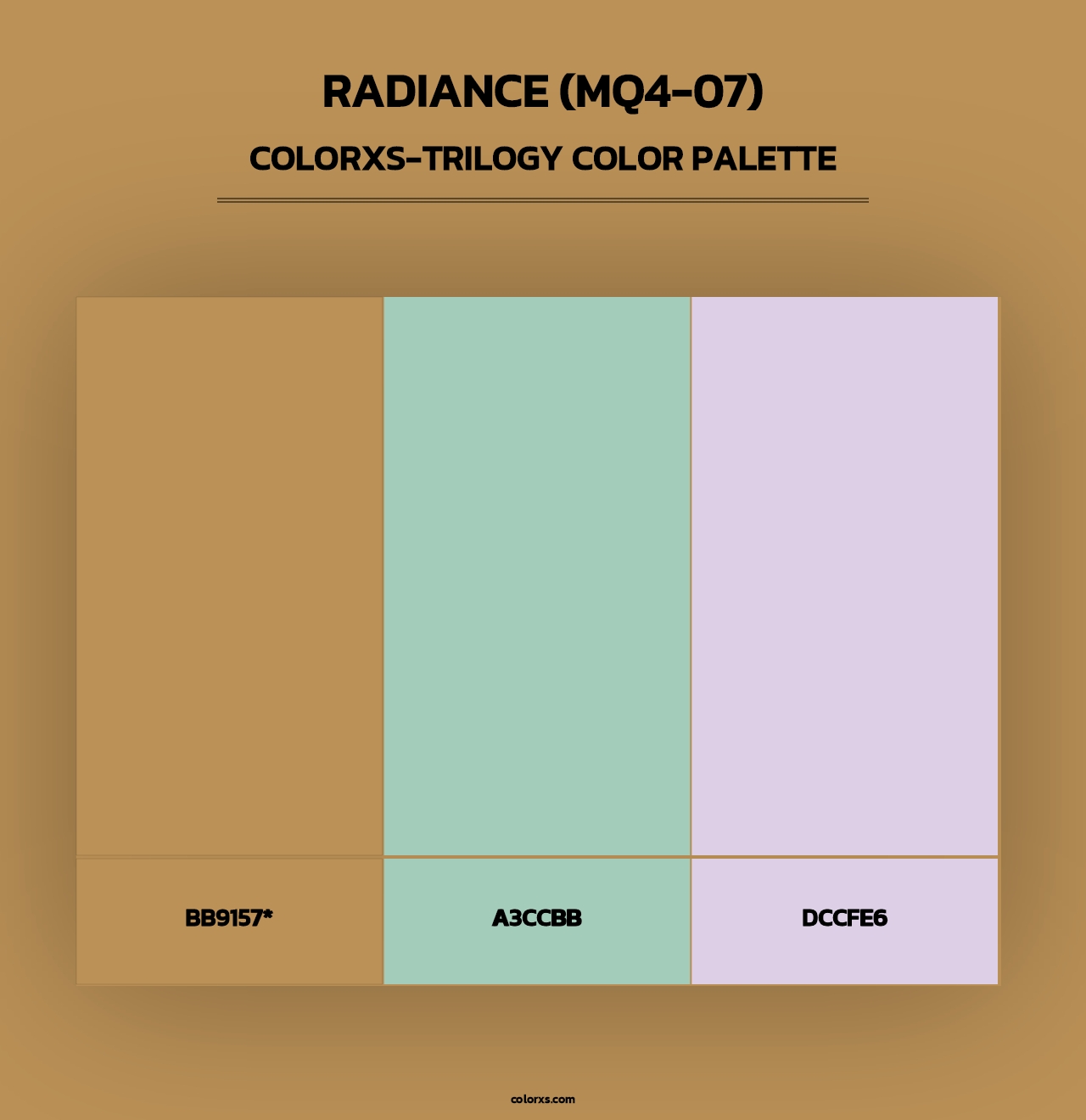 Radiance (MQ4-07) - Colorxs Trilogy Palette