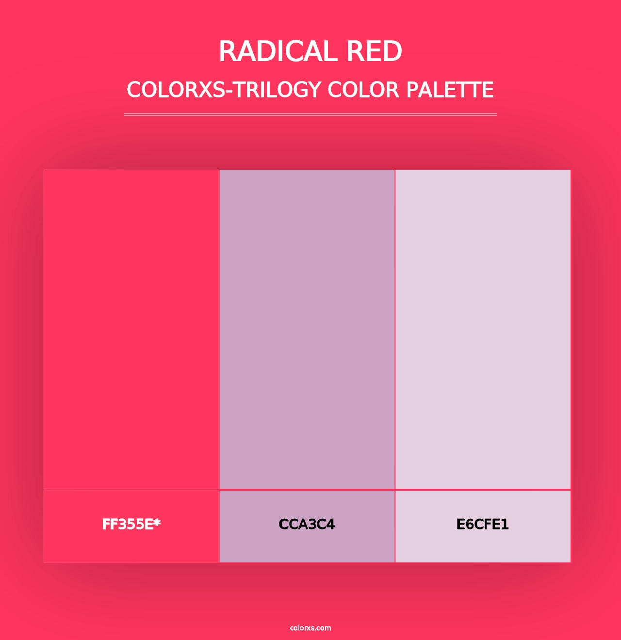 Radical Red - Colorxs Trilogy Palette