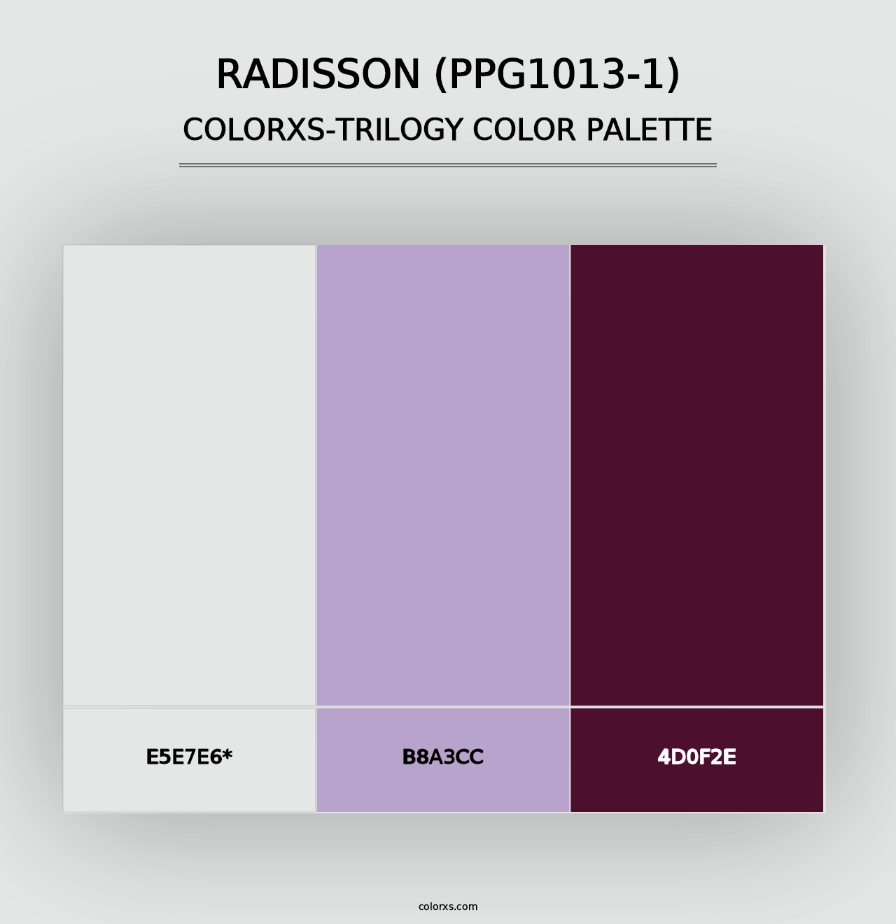 Radisson (PPG1013-1) - Colorxs Trilogy Palette