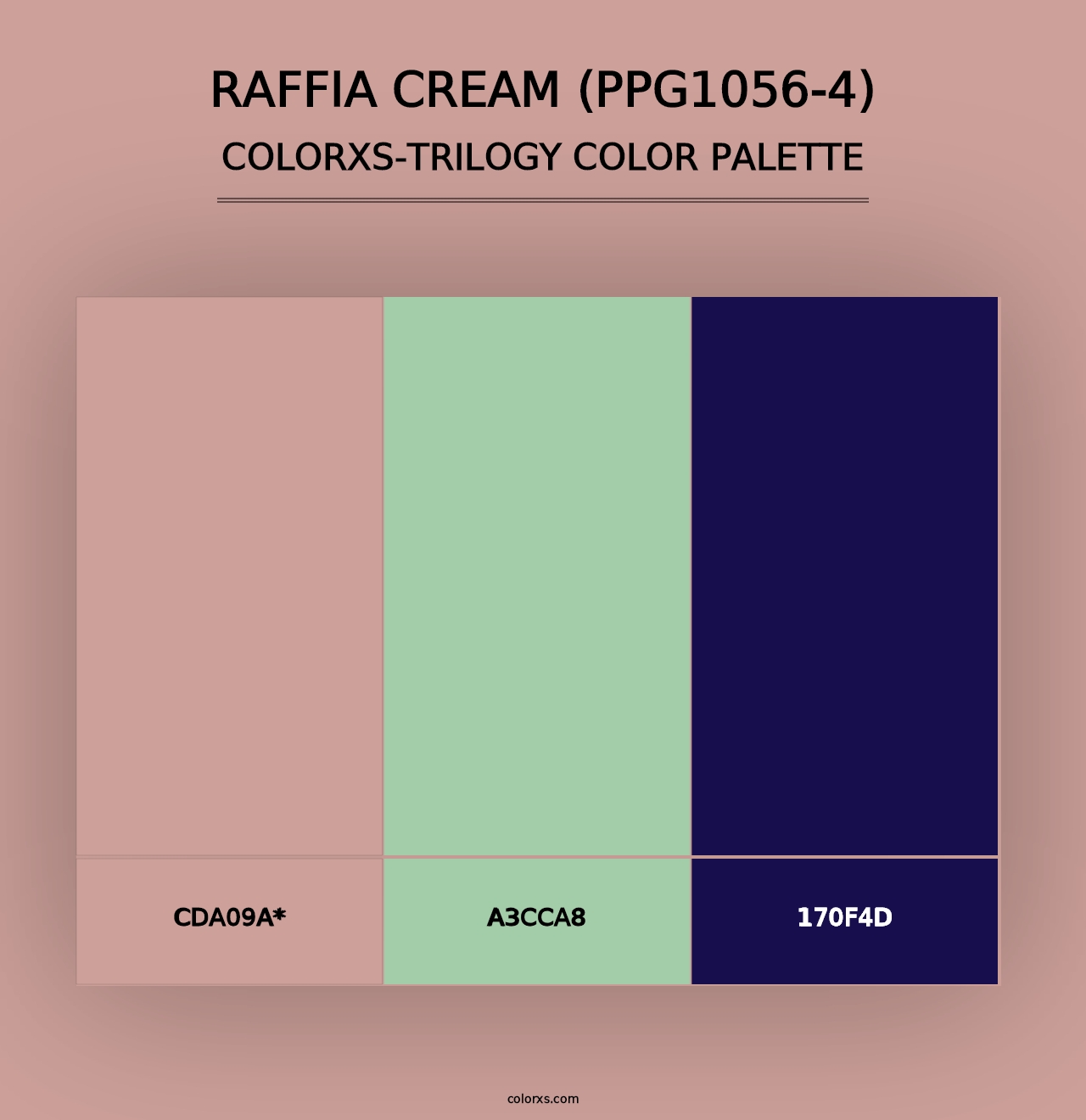 Raffia Cream (PPG1056-4) - Colorxs Trilogy Palette