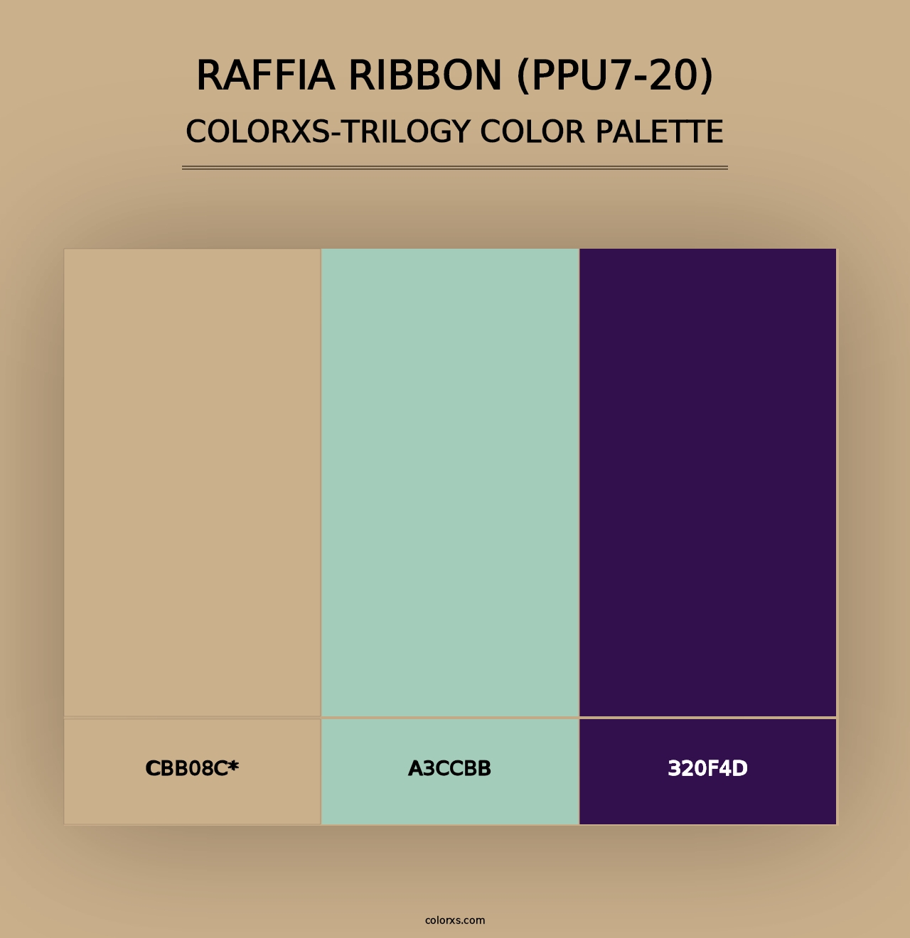 Raffia Ribbon (PPU7-20) - Colorxs Trilogy Palette