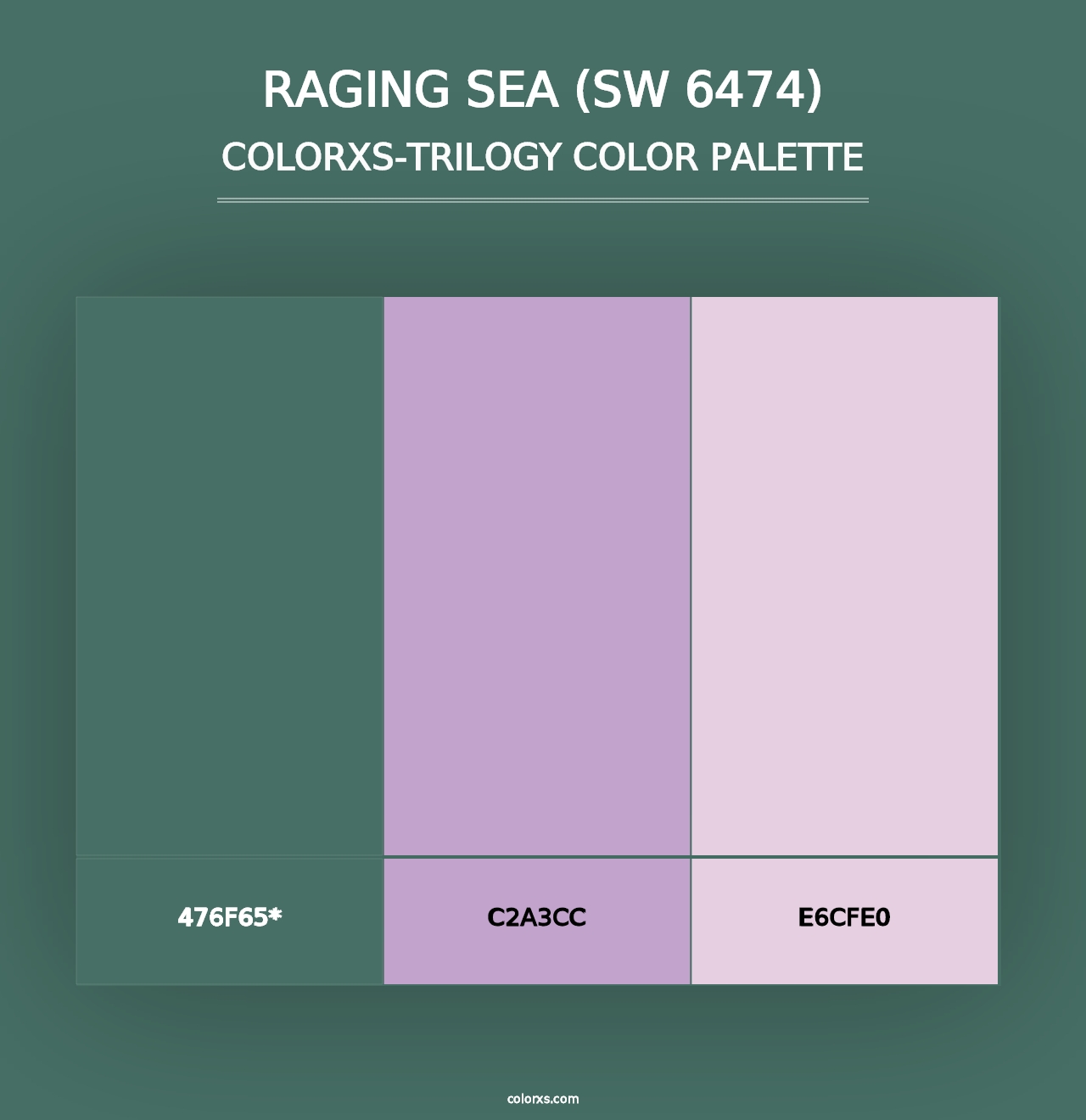 Raging Sea (SW 6474) - Colorxs Trilogy Palette