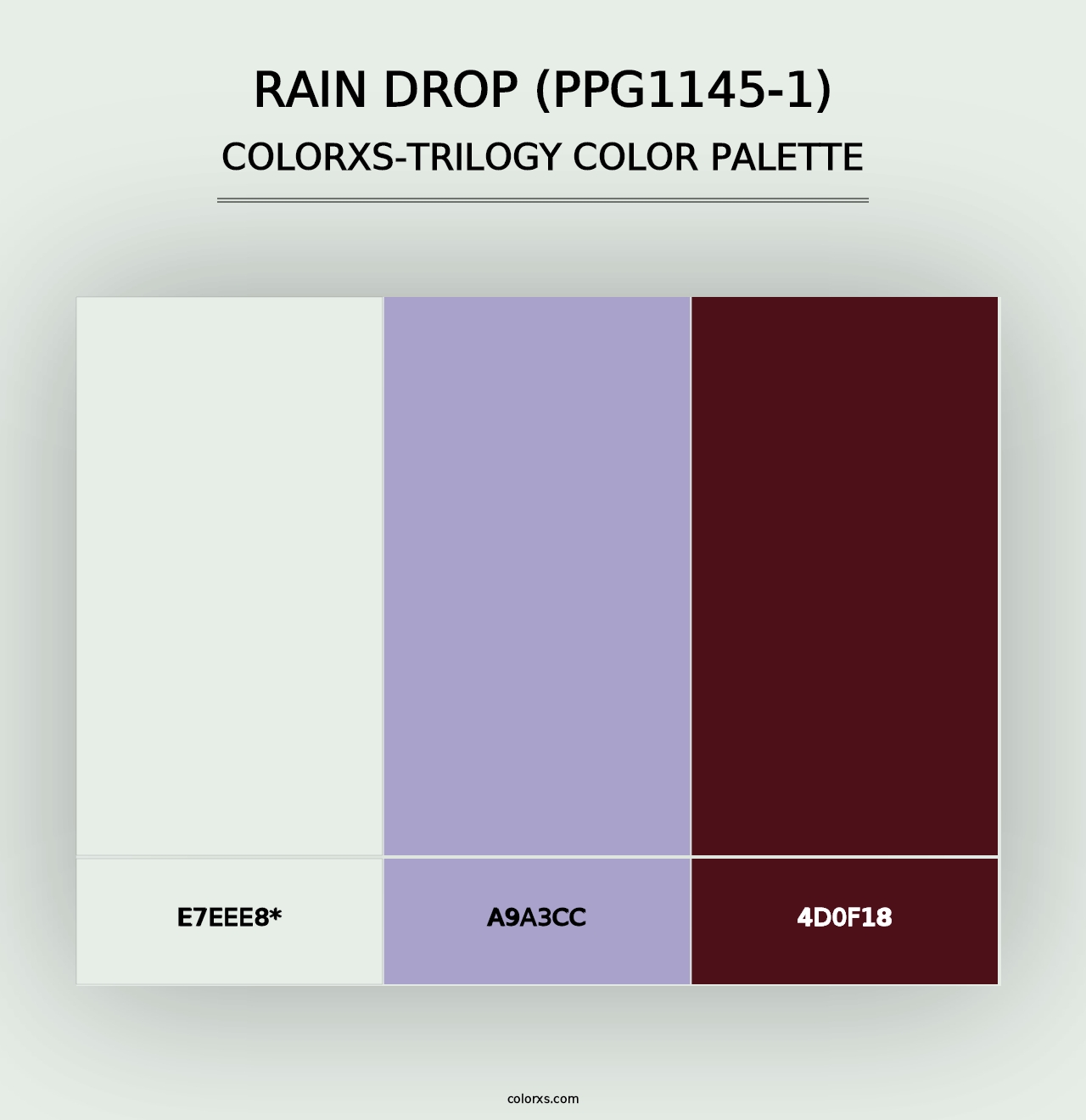 Rain Drop (PPG1145-1) - Colorxs Trilogy Palette