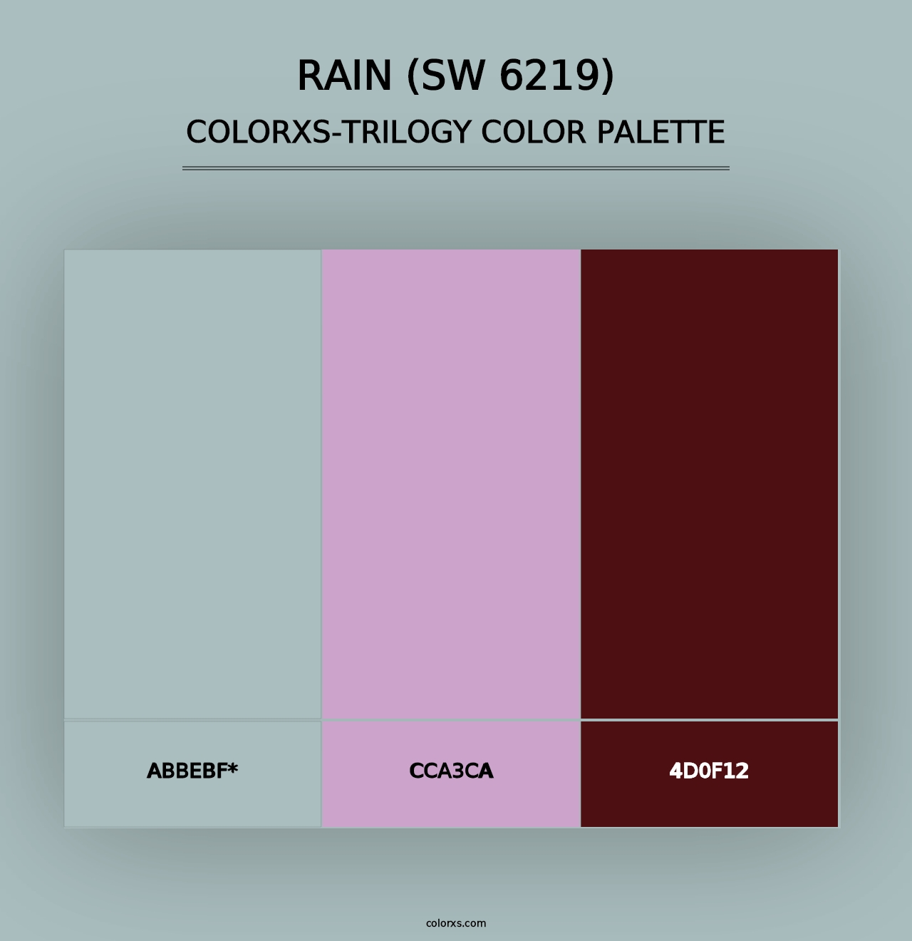 Rain (SW 6219) - Colorxs Trilogy Palette