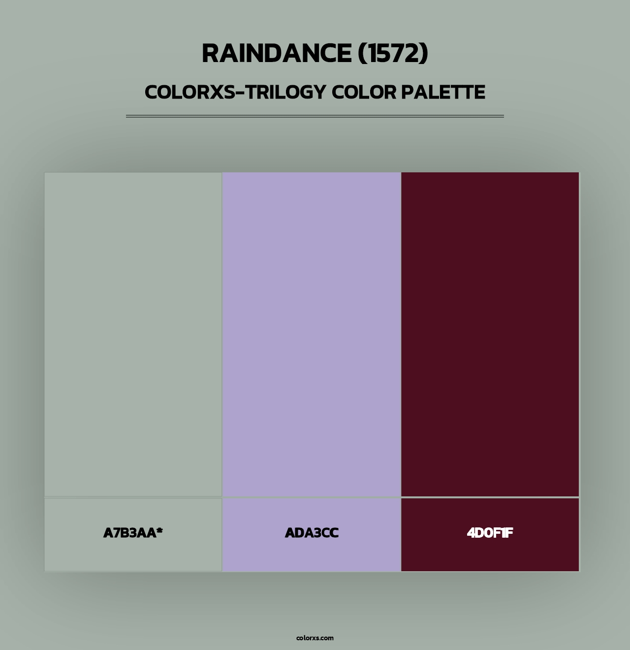 Raindance (1572) - Colorxs Trilogy Palette