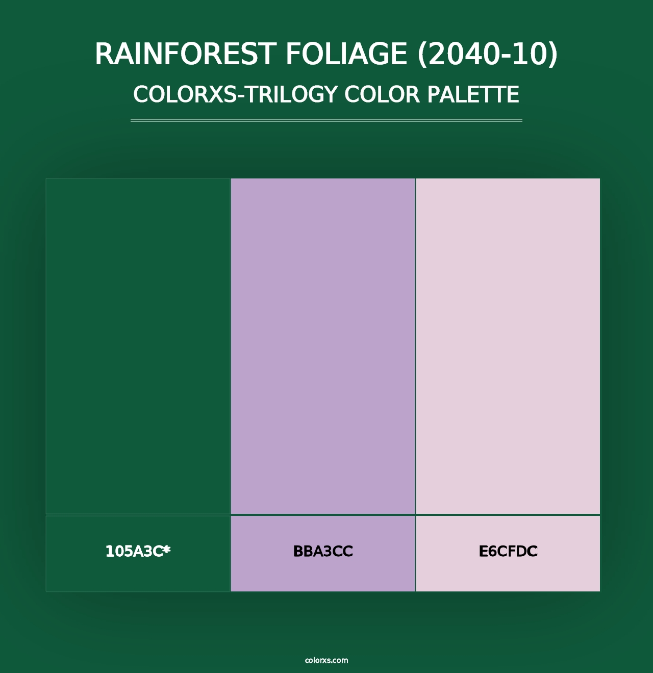 Rainforest Foliage (2040-10) - Colorxs Trilogy Palette