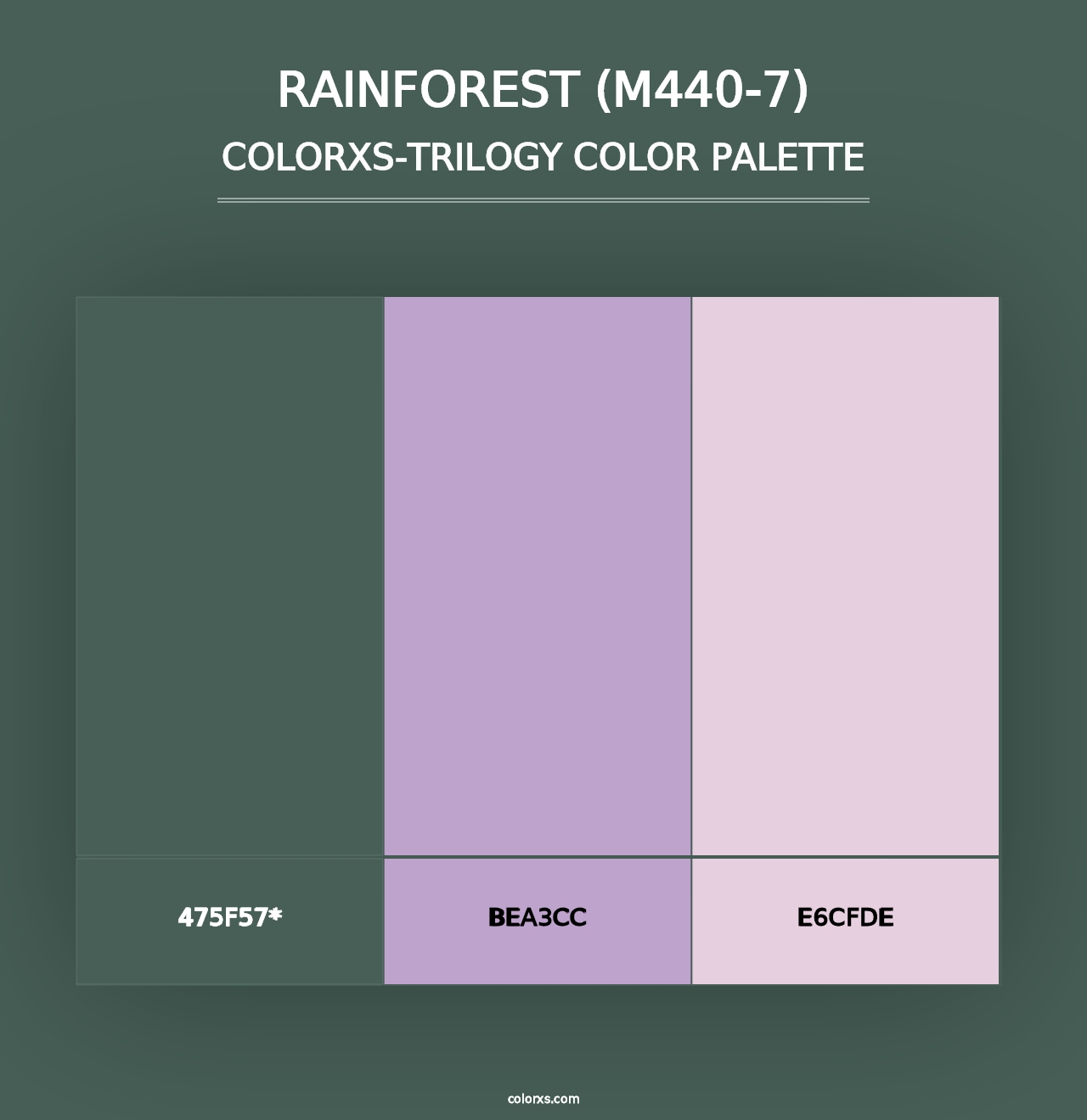 Rainforest (M440-7) - Colorxs Trilogy Palette