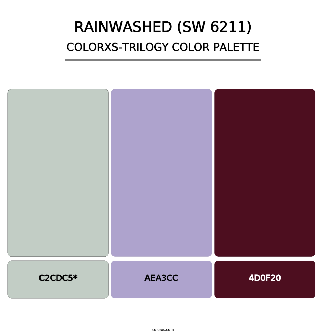 Rainwashed (SW 6211) - Colorxs Trilogy Palette