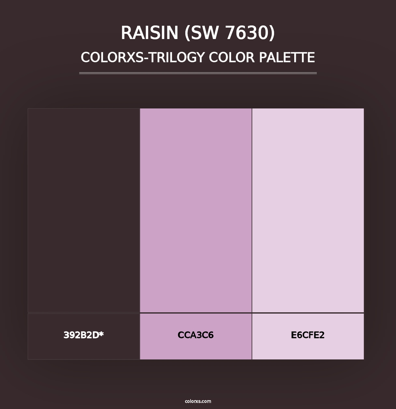 Raisin (SW 7630) - Colorxs Trilogy Palette