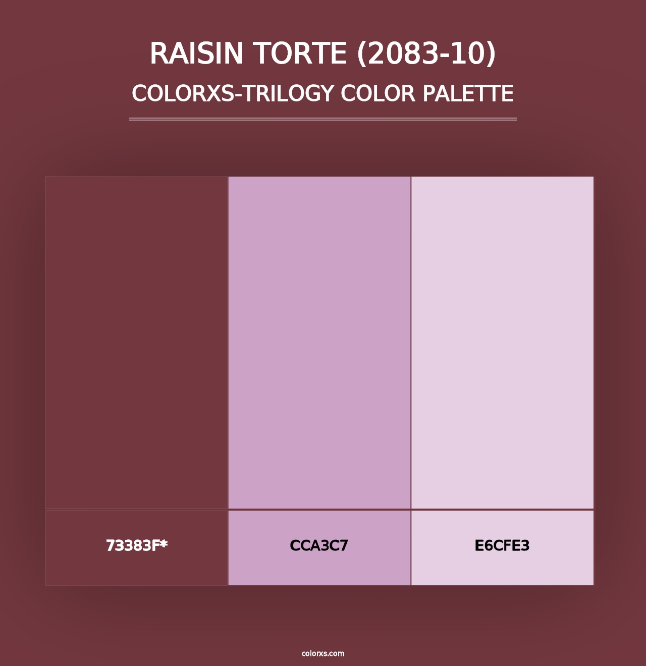 Raisin Torte (2083-10) - Colorxs Trilogy Palette