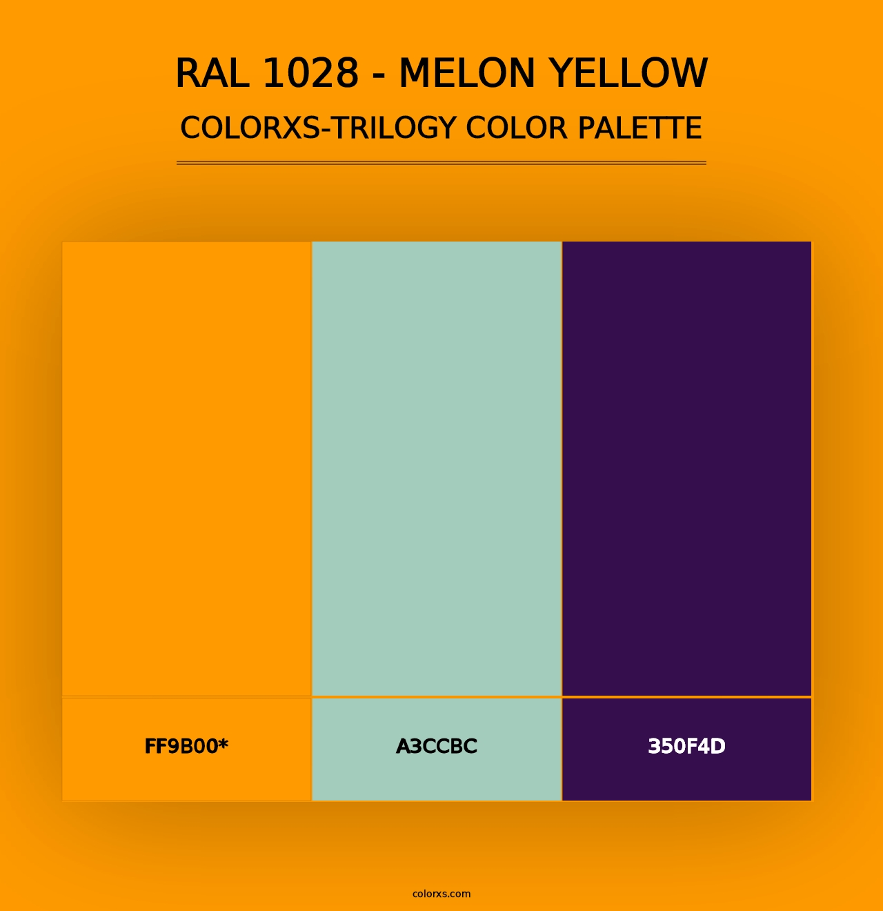 RAL 1028 - Melon Yellow - Colorxs Trilogy Palette