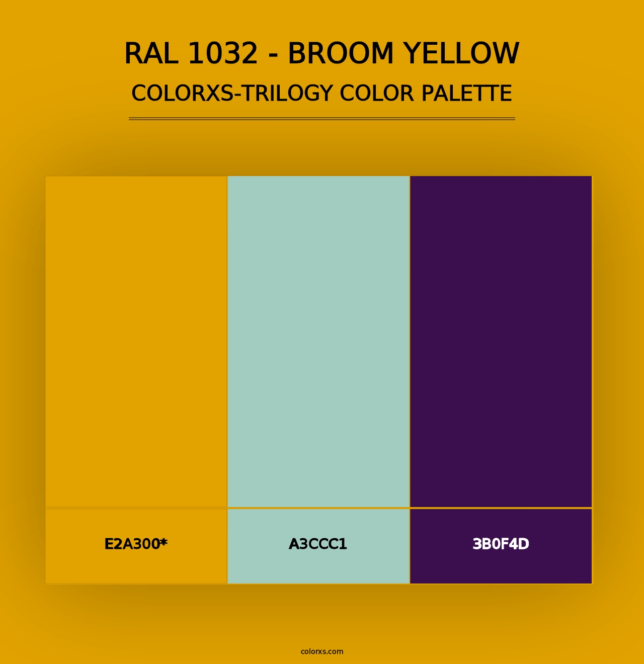 RAL 1032 - Broom Yellow - Colorxs Trilogy Palette