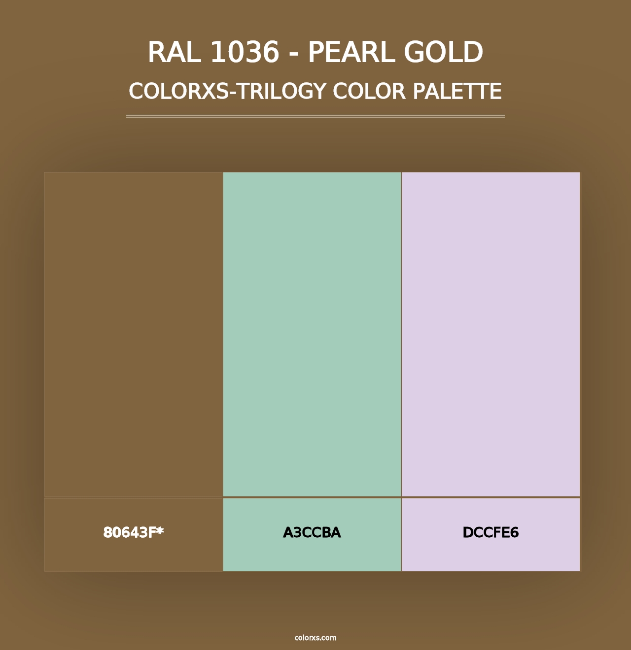 RAL 1036 - Pearl Gold - Colorxs Trilogy Palette