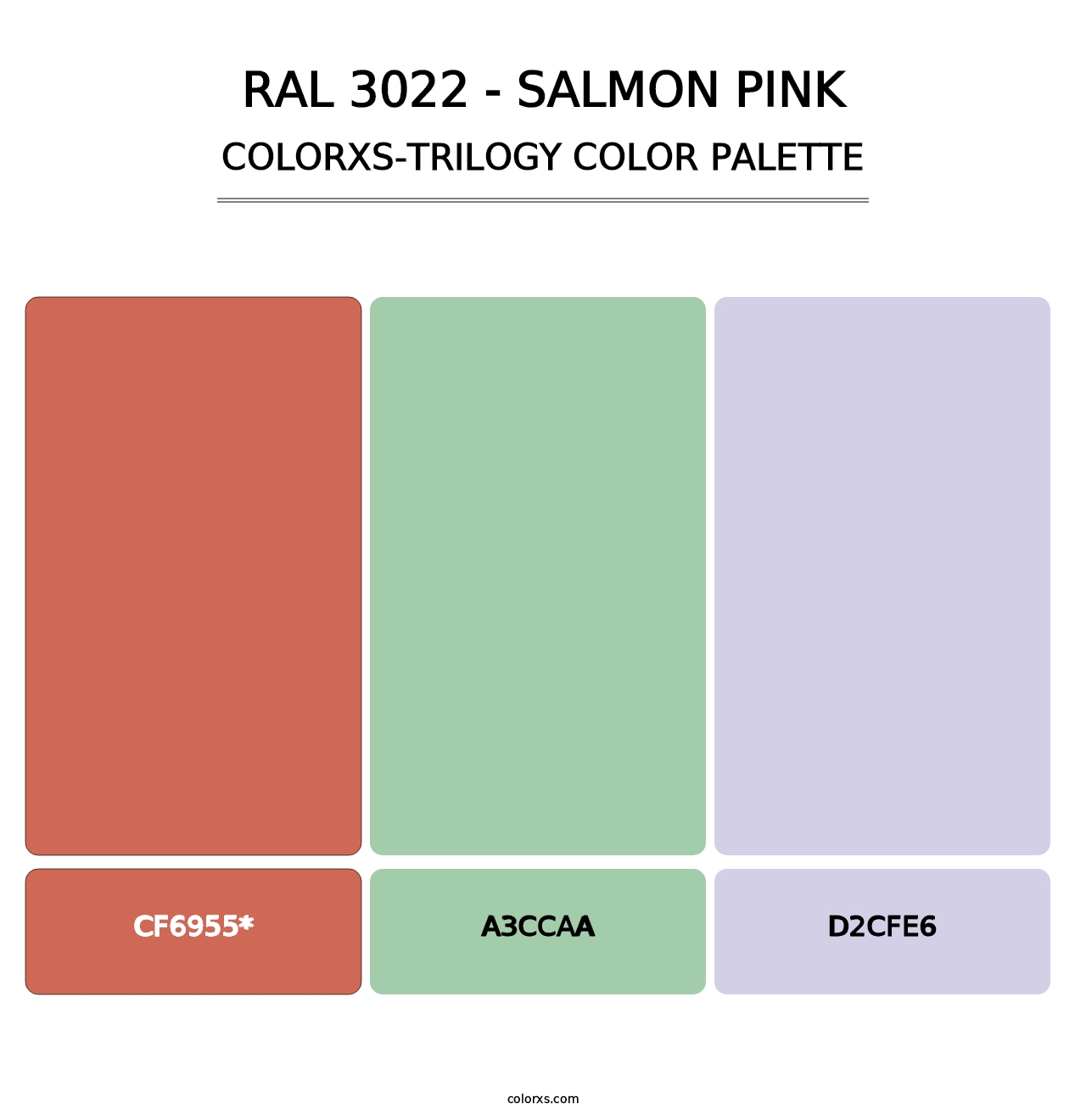 RAL 3022 - Salmon Pink - Colorxs Trilogy Palette