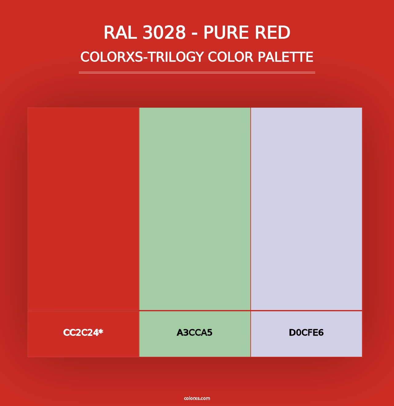 RAL 3028 - Pure Red - Colorxs Trilogy Palette