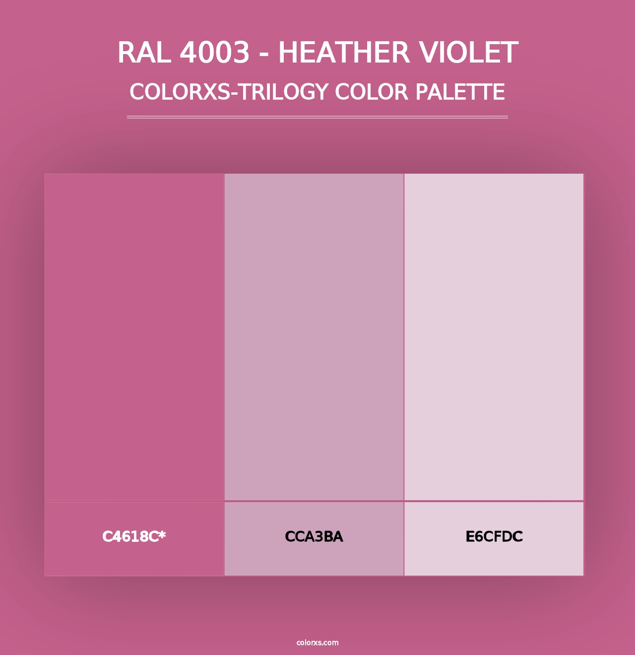 RAL 4003 - Heather Violet - Colorxs Trilogy Palette