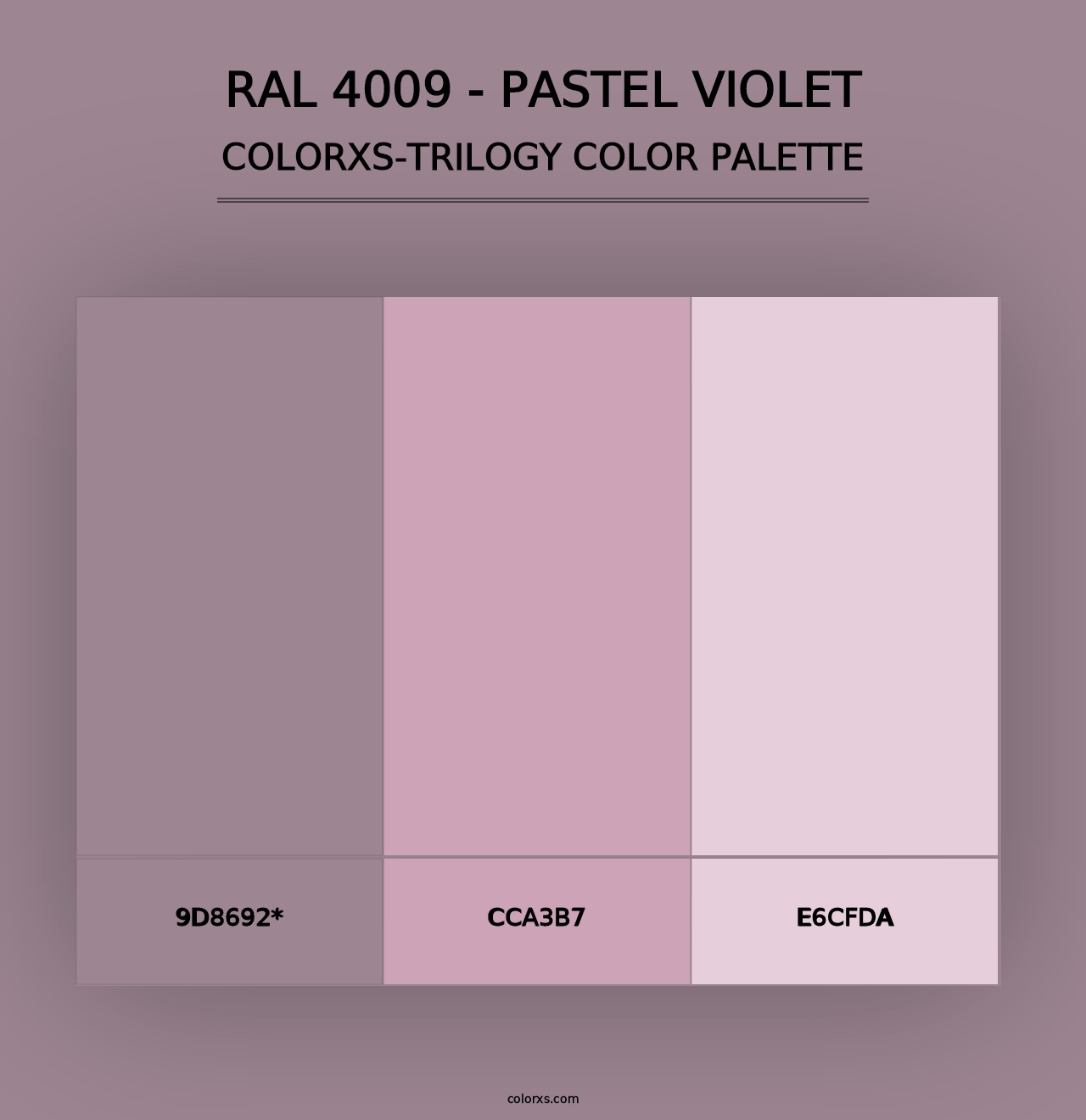 RAL 4009 - Pastel Violet - Colorxs Trilogy Palette