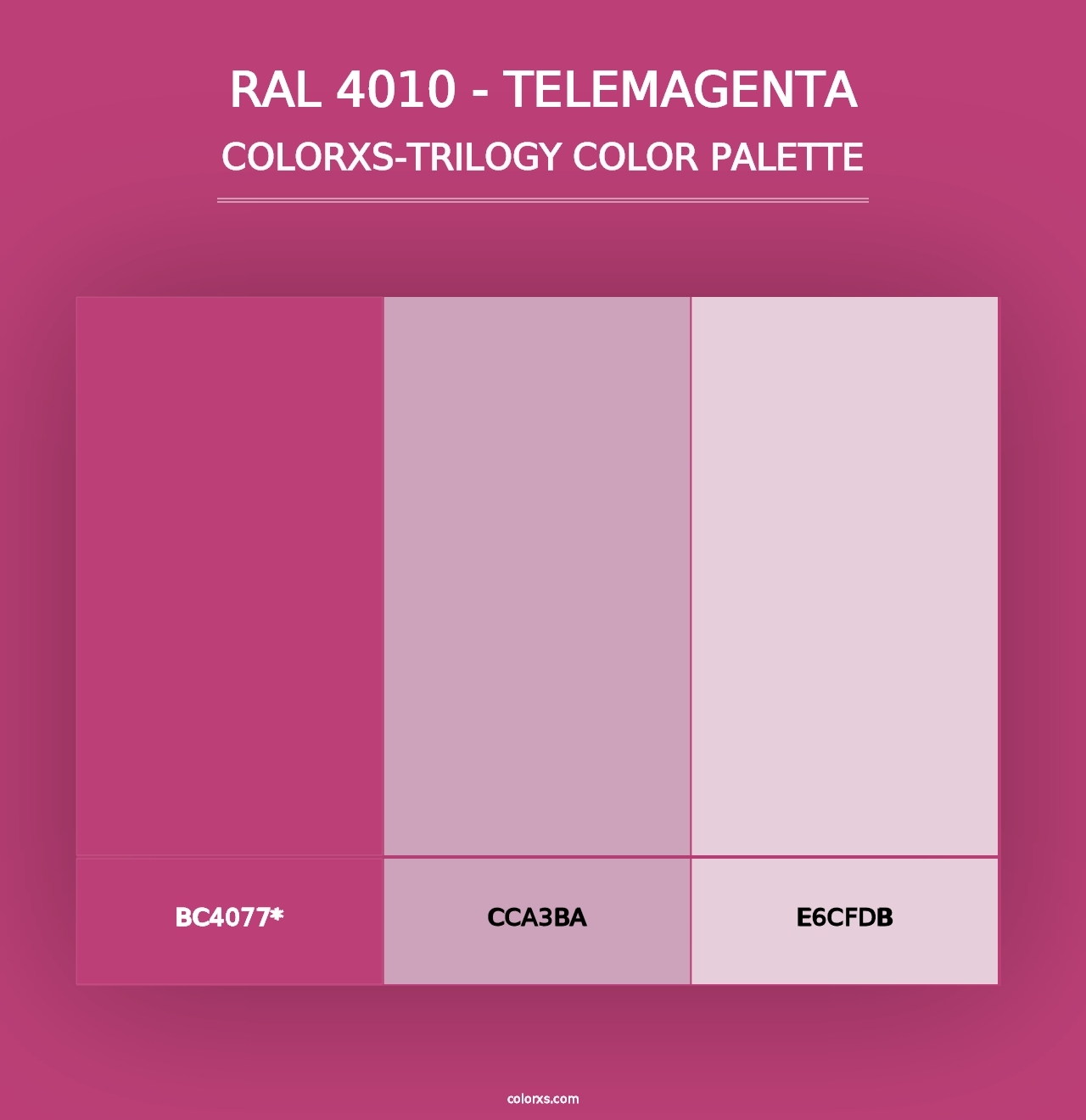 RAL 4010 - Telemagenta - Colorxs Trilogy Palette