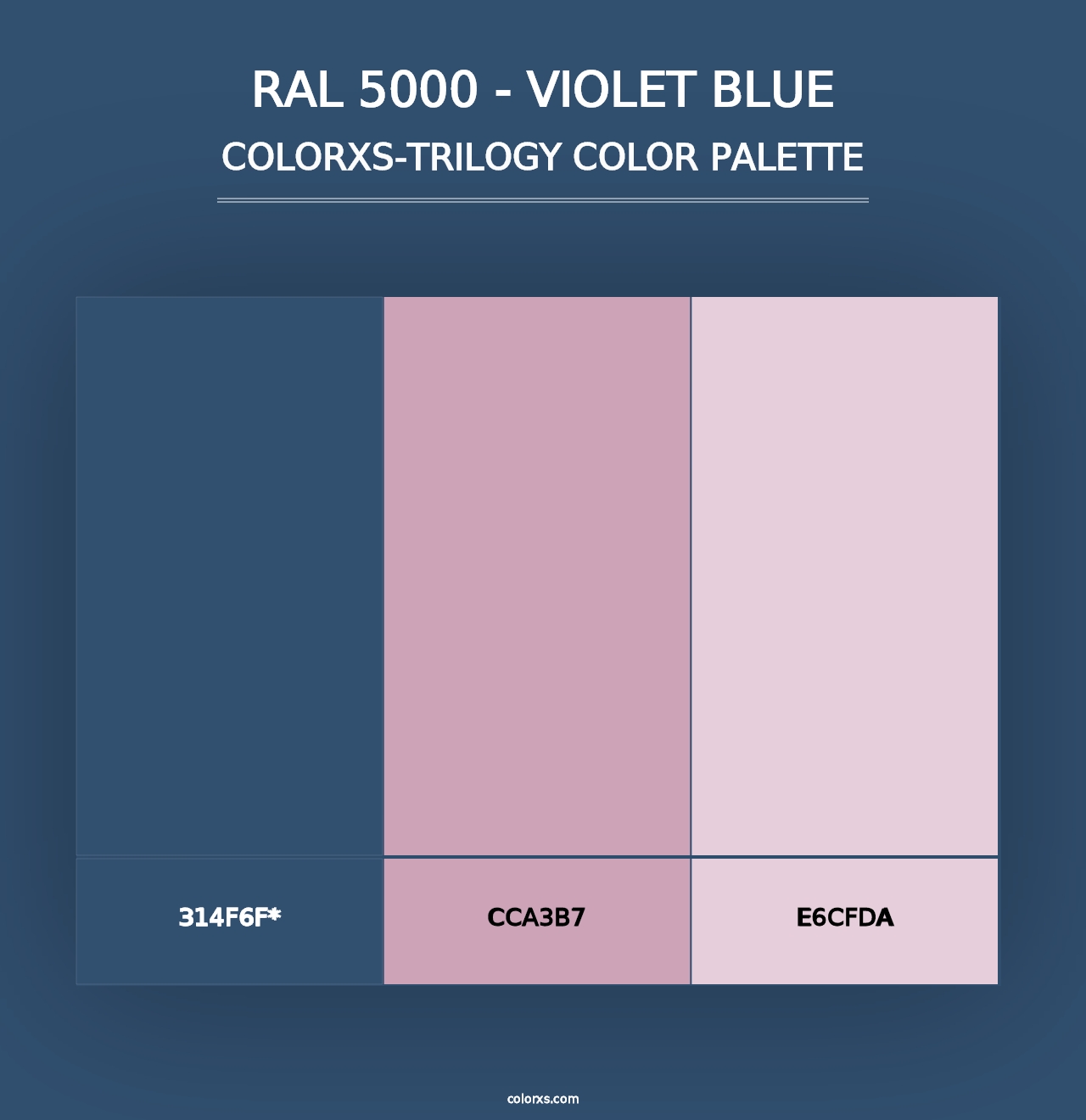 RAL 5000 - Violet Blue - Colorxs Trilogy Palette