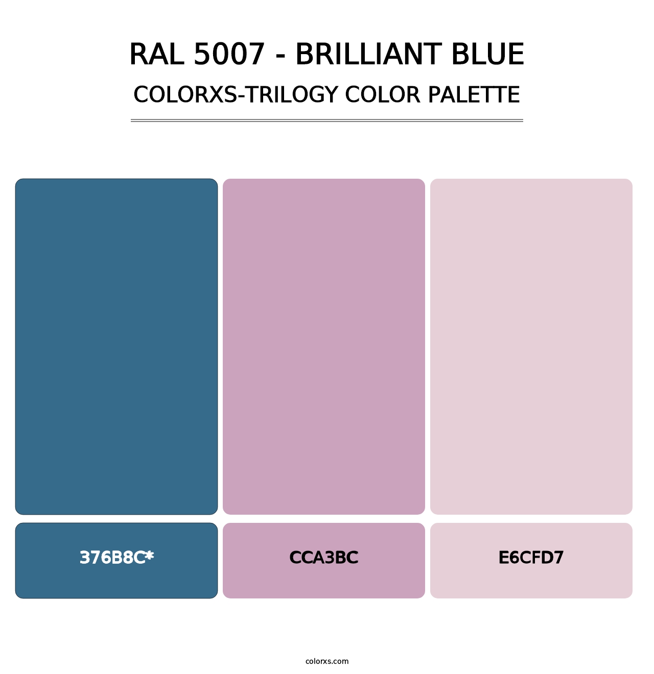 RAL 5007 - Brilliant Blue - Colorxs Trilogy Palette