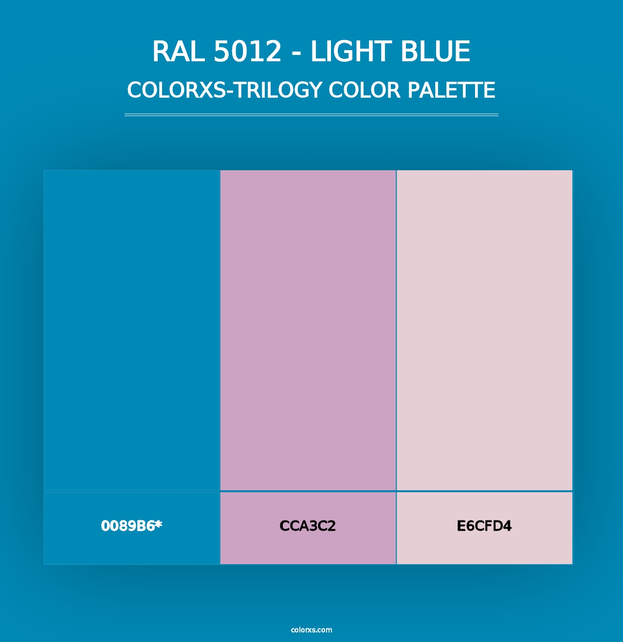 RAL 5012 - Light Blue - Colorxs Trilogy Palette