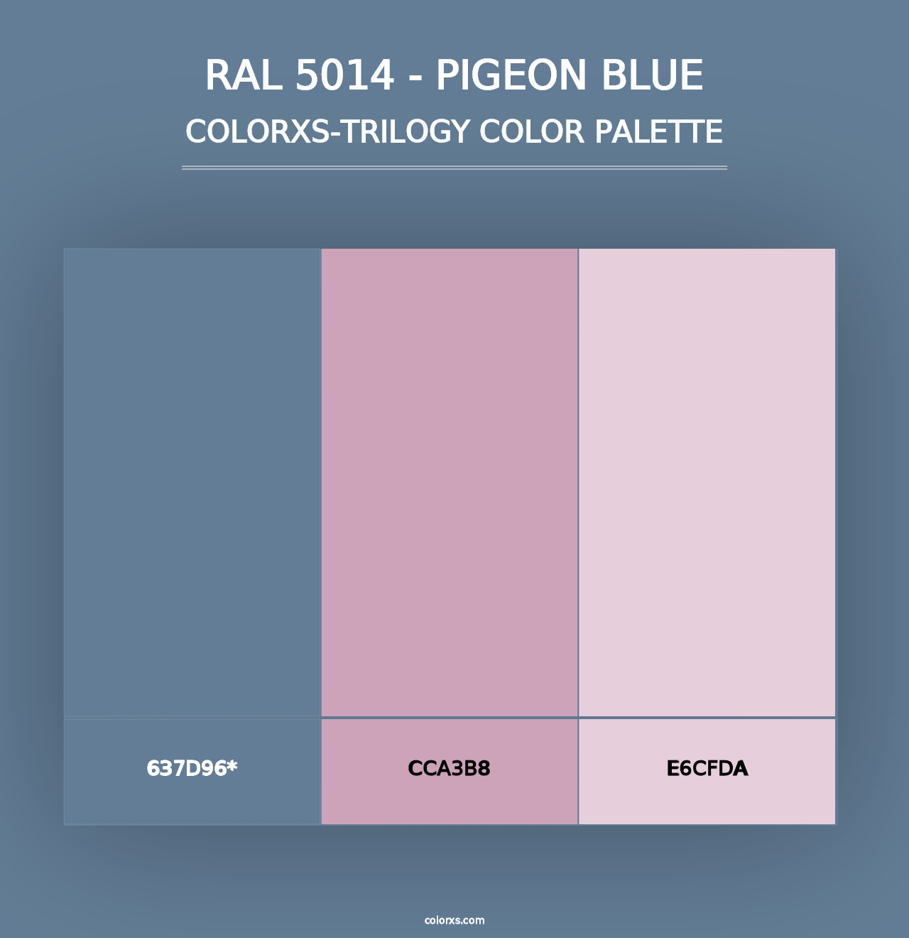 RAL 5014 - Pigeon Blue - Colorxs Trilogy Palette