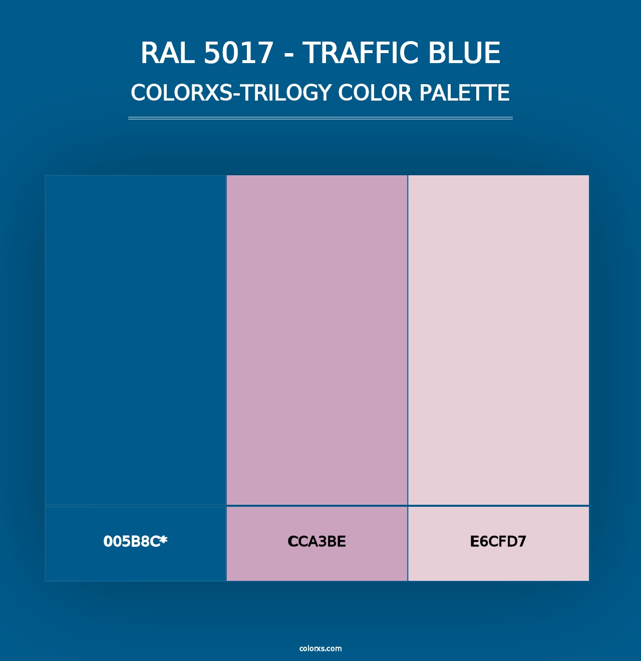 RAL 5017 - Traffic Blue - Colorxs Trilogy Palette