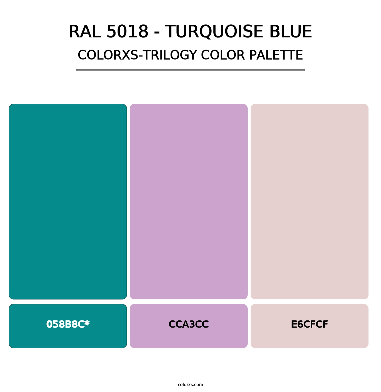 RAL 5018 - Turquoise Blue - Colorxs Trilogy Palette