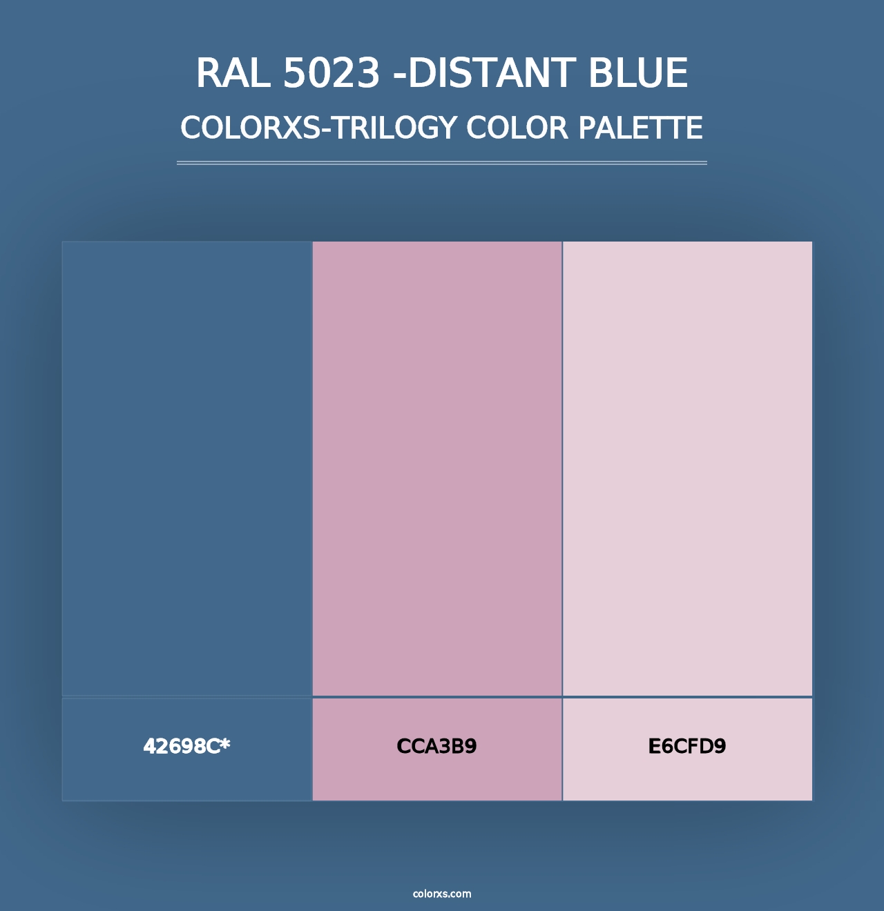 RAL 5023 -Distant Blue - Colorxs Trilogy Palette