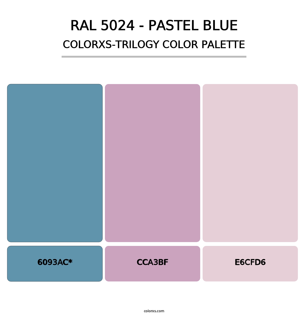 RAL 5024 - Pastel Blue - Colorxs Trilogy Palette