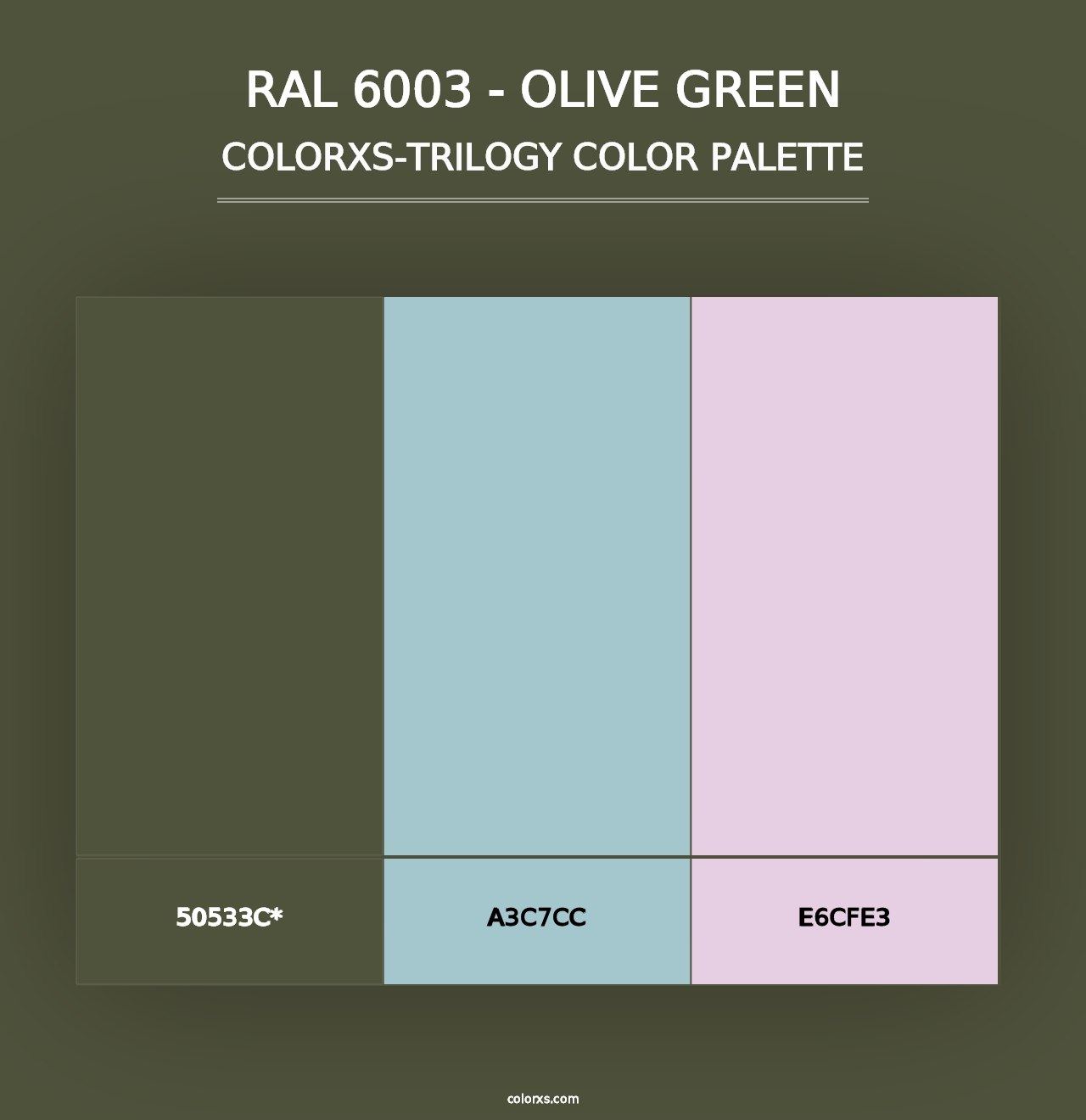 RAL 6003 - Olive Green - Colorxs Trilogy Palette