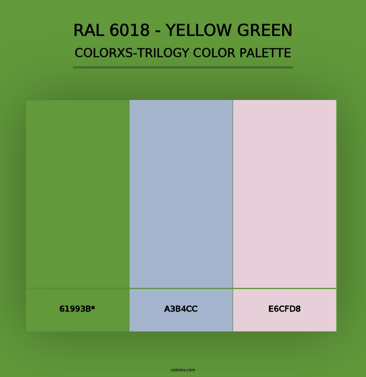 RAL 6018 - Yellow Green - Colorxs Trilogy Palette