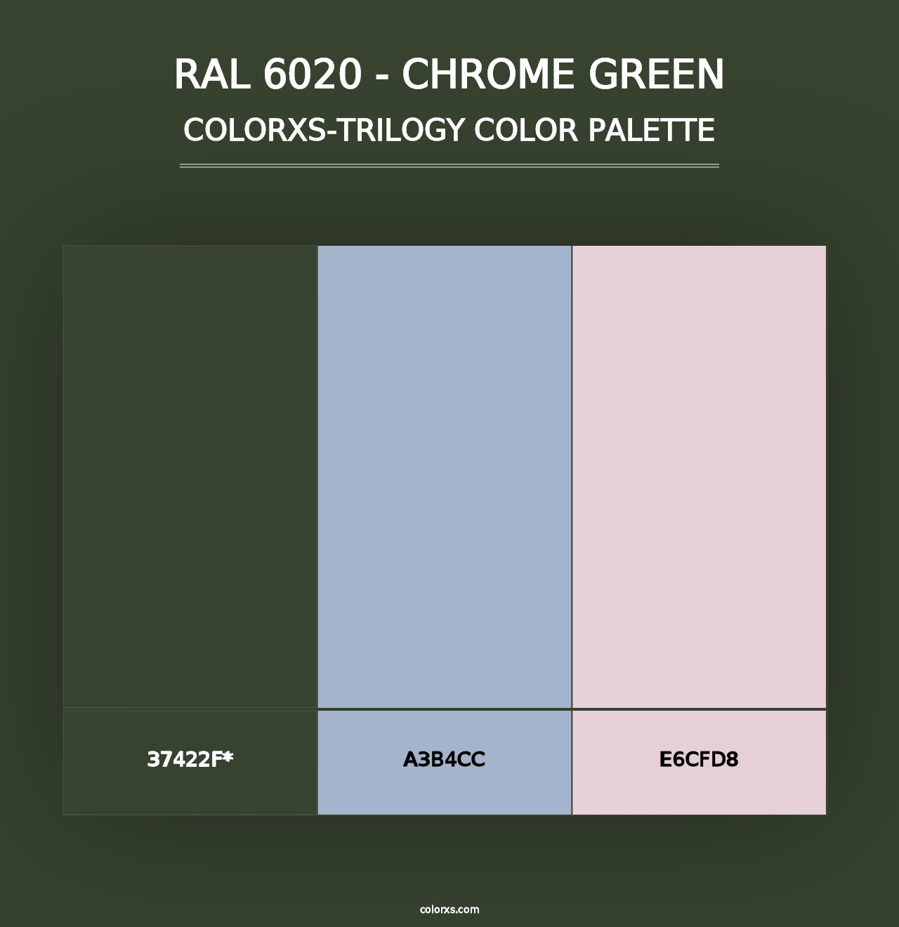 RAL 6020 - Chrome Green - Colorxs Trilogy Palette