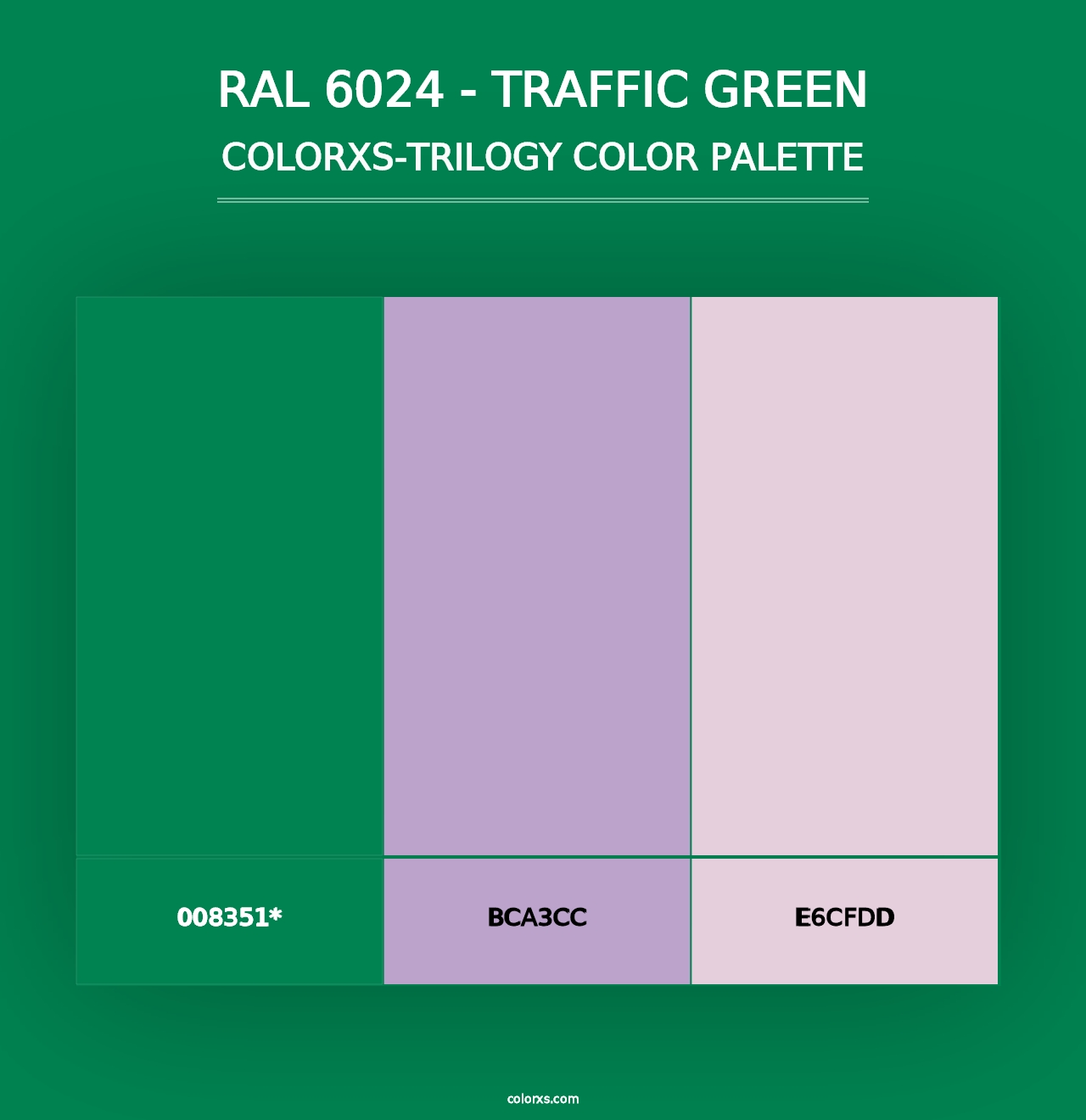 RAL 6024 - Traffic Green - Colorxs Trilogy Palette