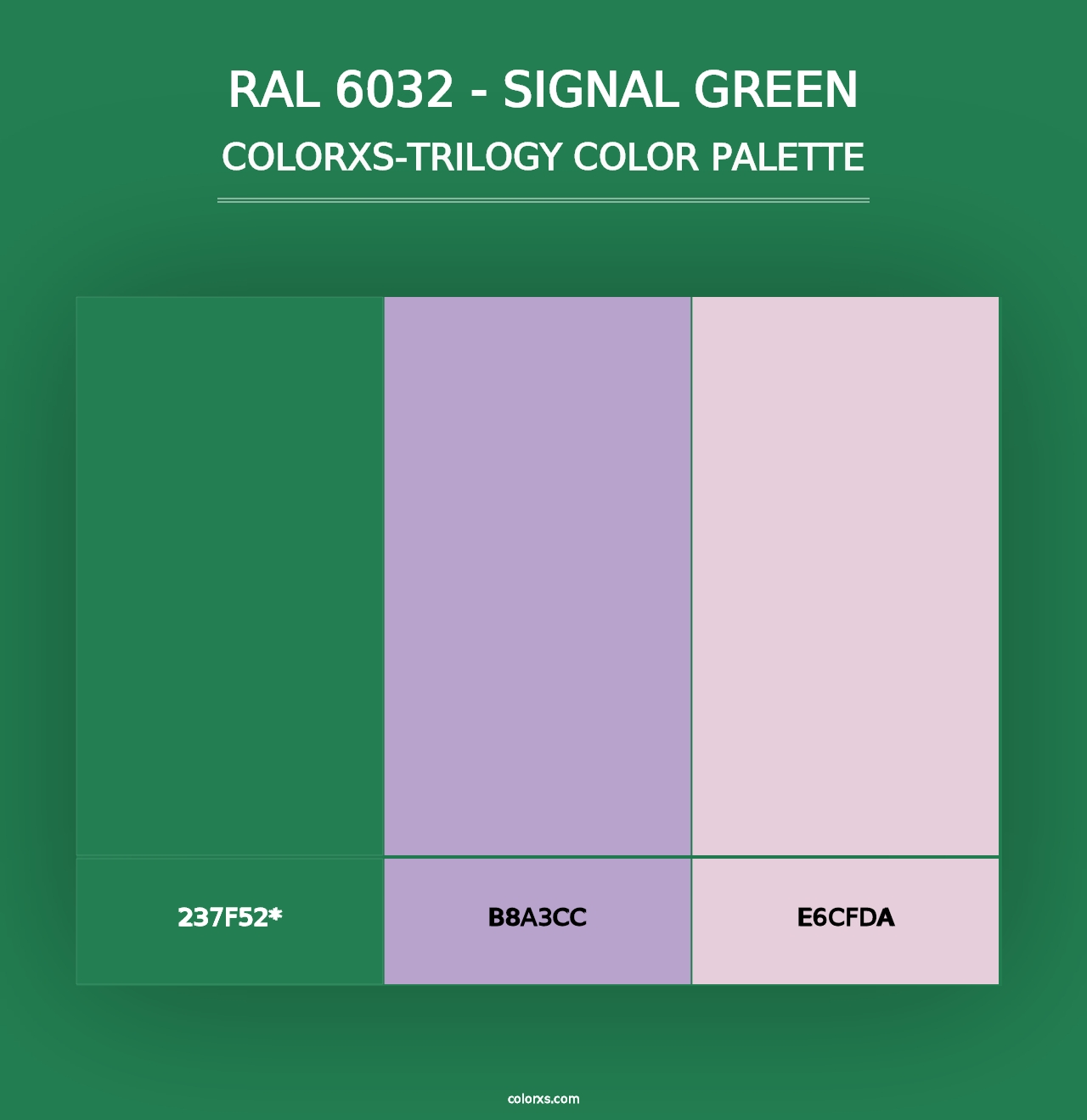 RAL 6032 - Signal Green - Colorxs Trilogy Palette