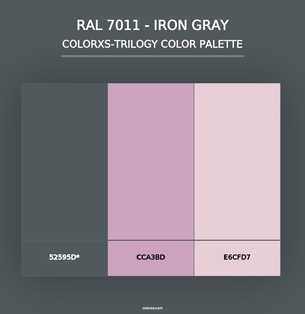 RAL 7011 - Iron Gray - Colorxs Trilogy Palette