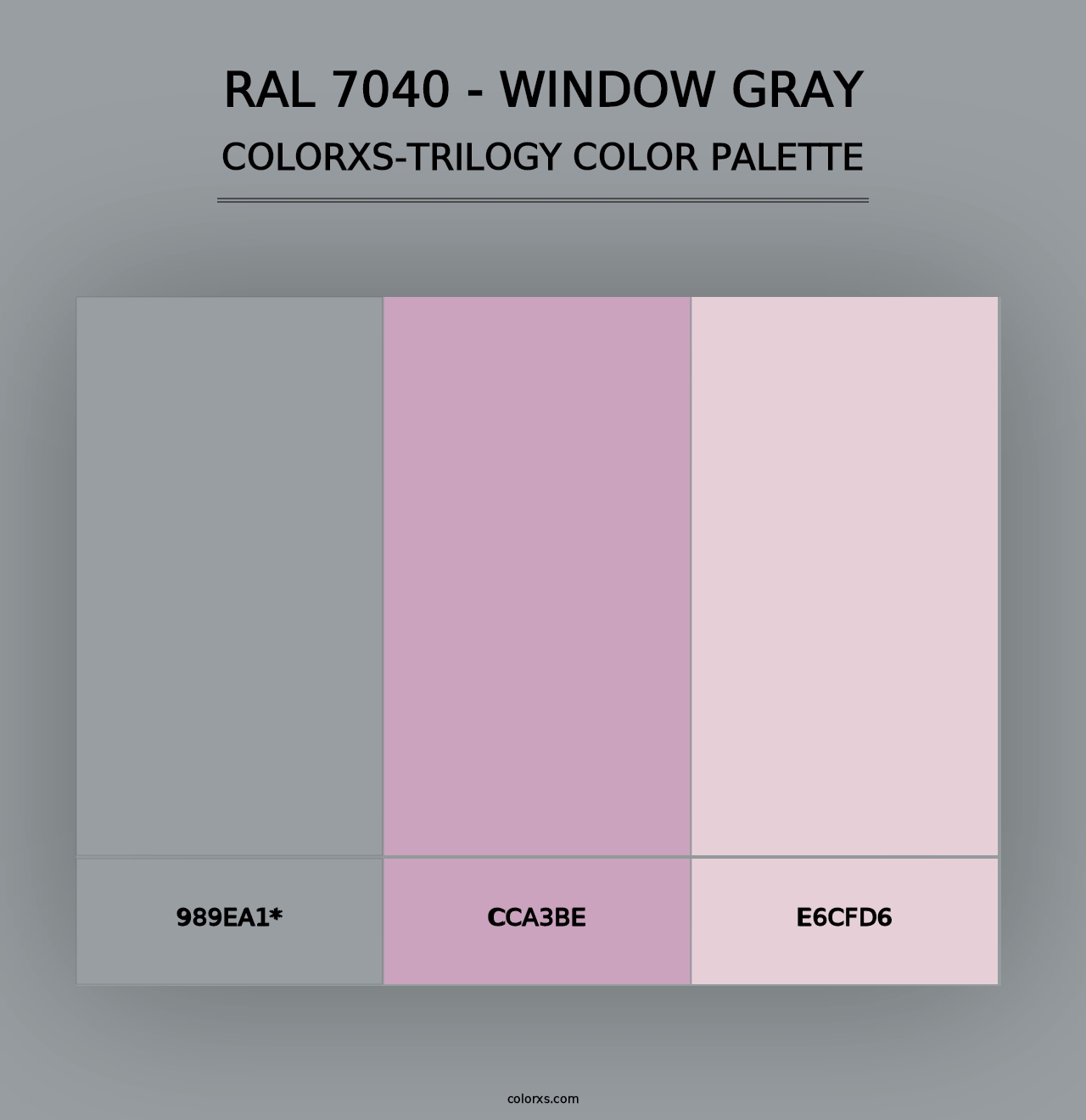 RAL 7040 - Window Gray - Colorxs Trilogy Palette