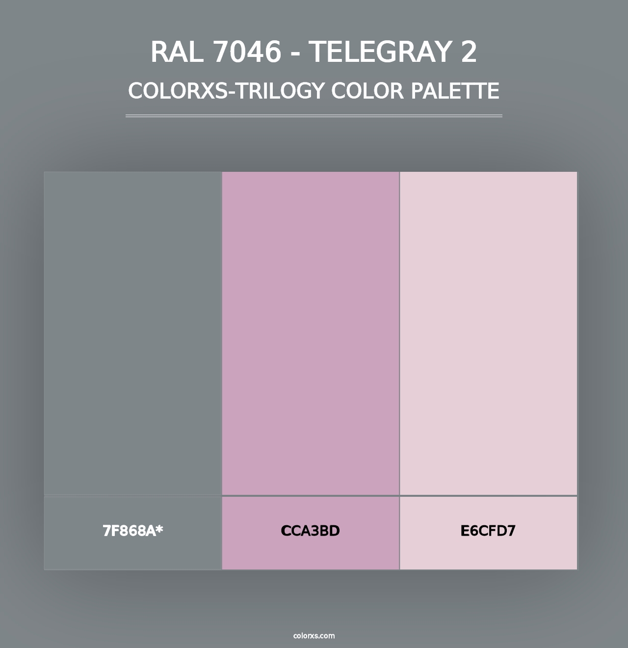 RAL 7046 - Telegray 2 - Colorxs Trilogy Palette