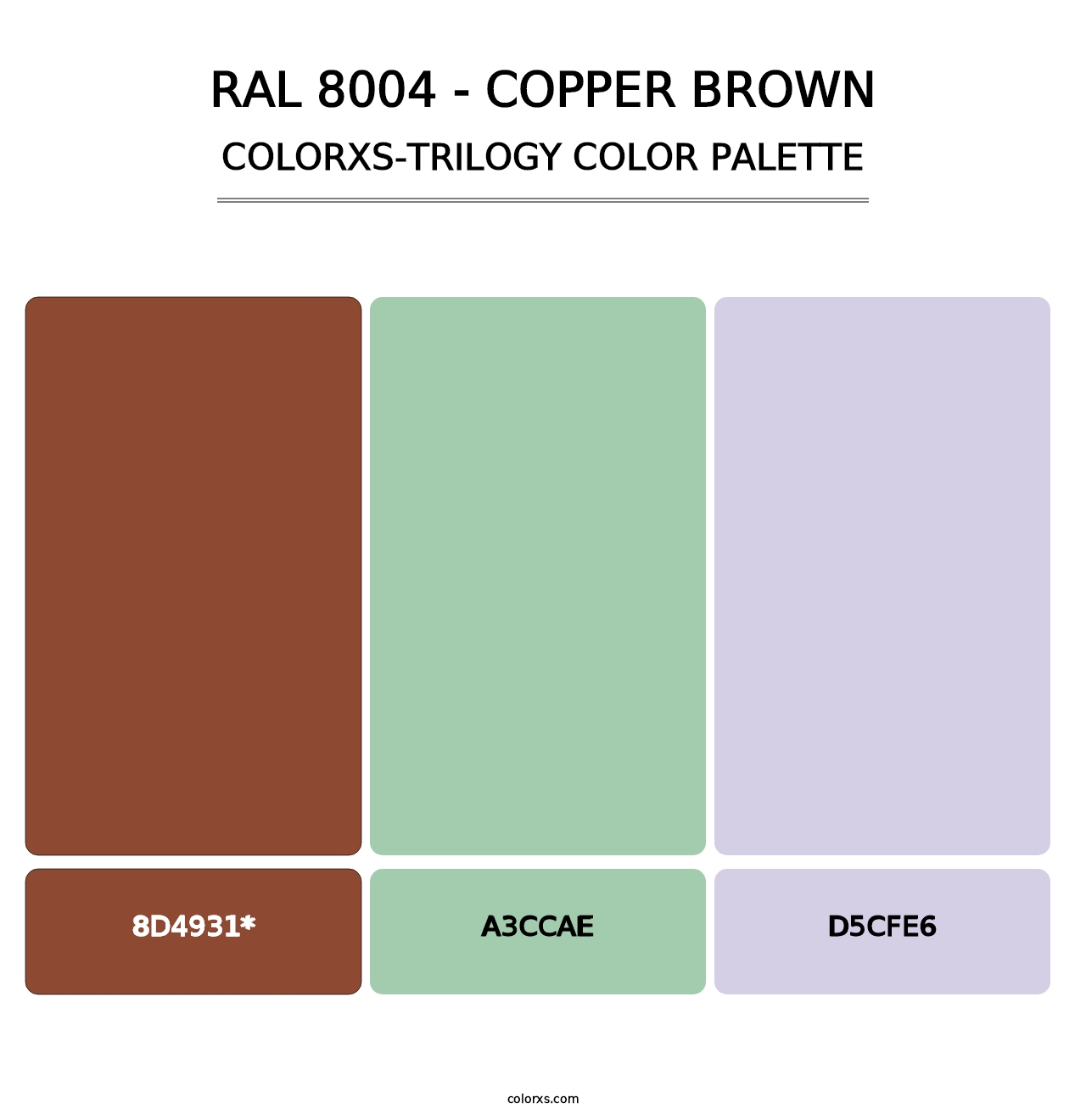 RAL 8004 - Copper Brown - Colorxs Trilogy Palette