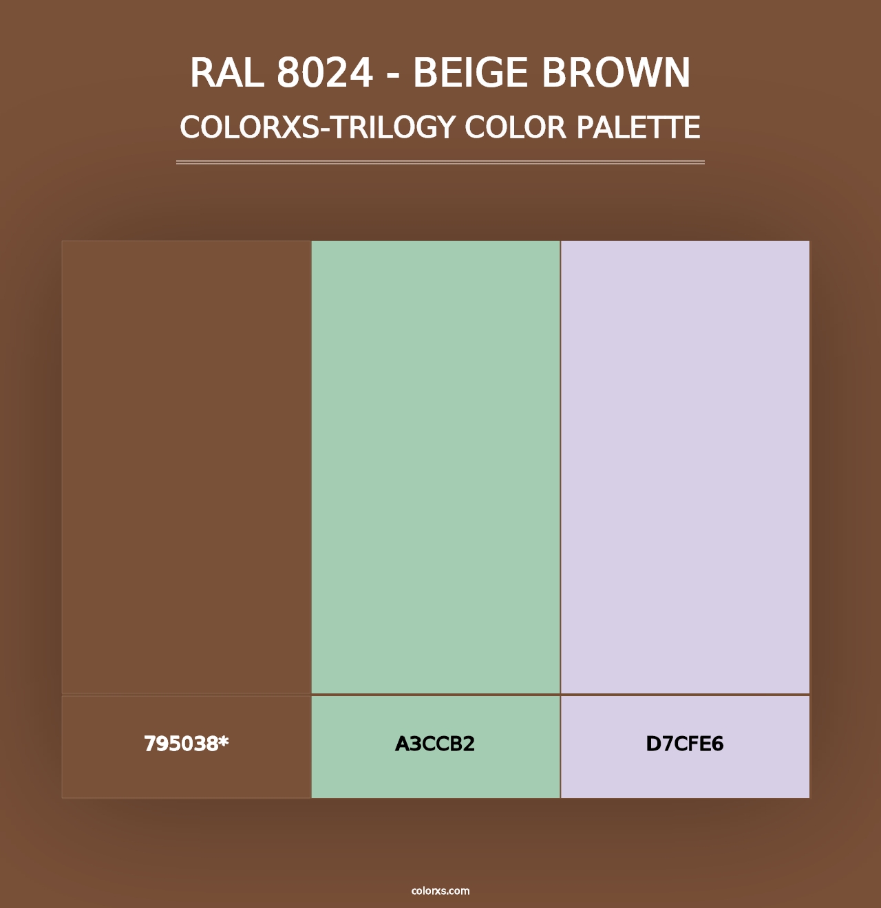 RAL 8024 - Beige Brown - Colorxs Trilogy Palette