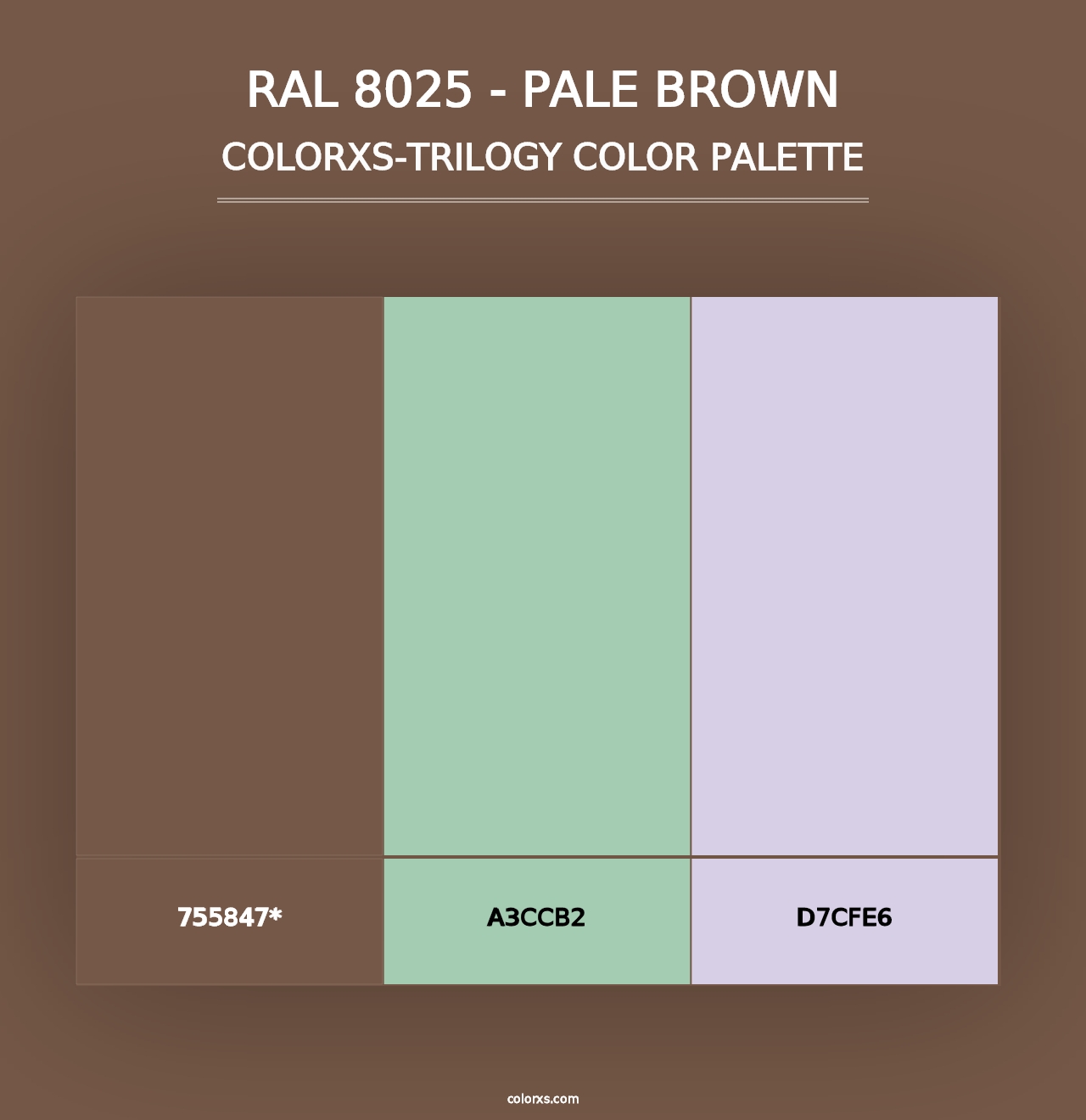 RAL 8025 - Pale Brown - Colorxs Trilogy Palette