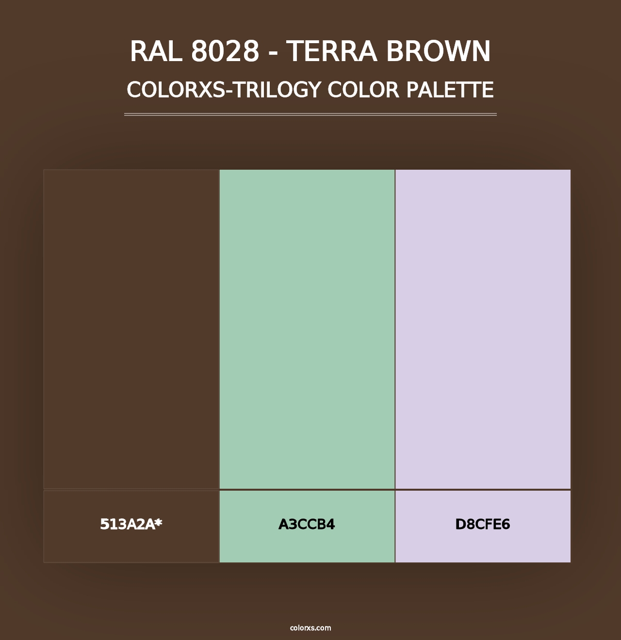 RAL 8028 - Terra Brown - Colorxs Trilogy Palette