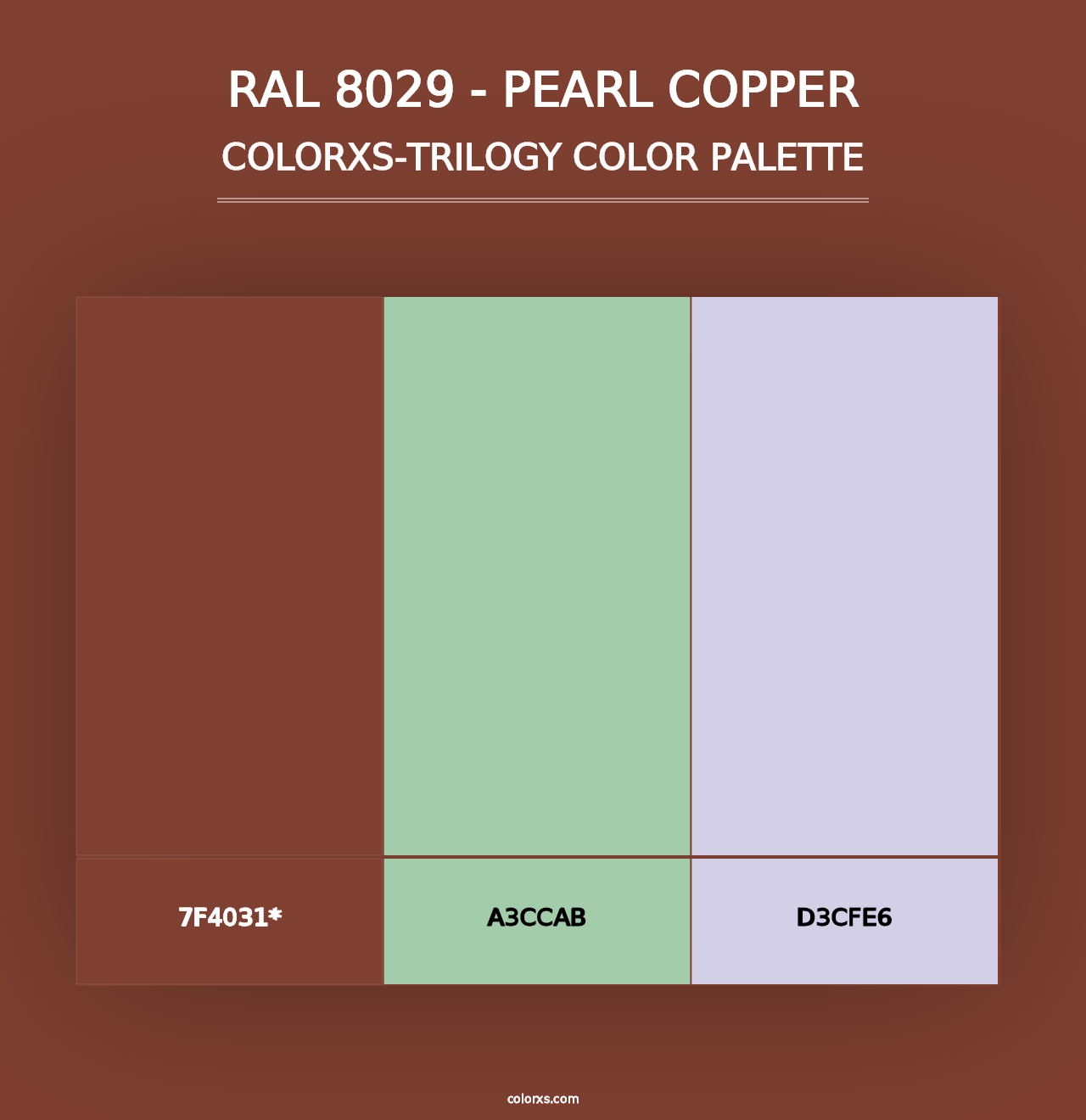 RAL 8029 - Pearl Copper - Colorxs Trilogy Palette