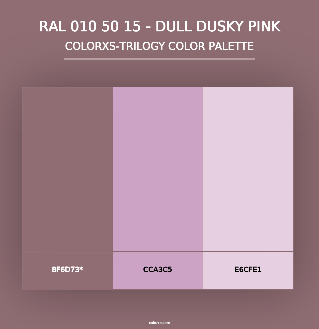 RAL 010 50 15 - Dull Dusky Pink - Colorxs Trilogy Palette