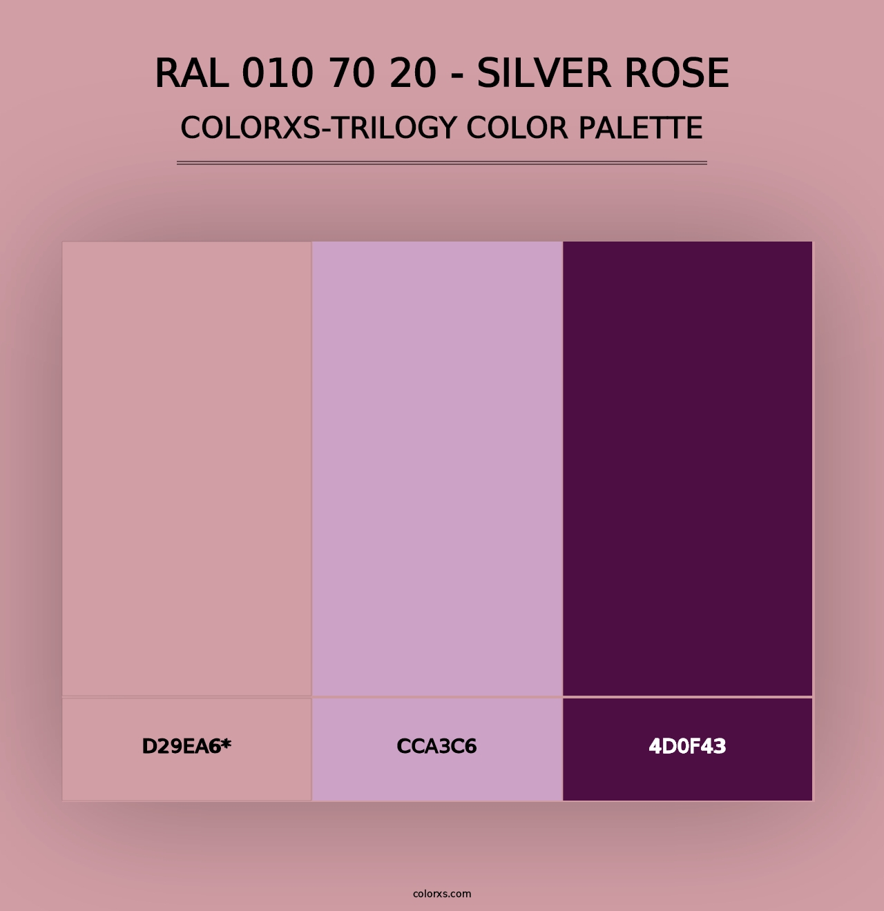 RAL 010 70 20 - Silver Rose - Colorxs Trilogy Palette