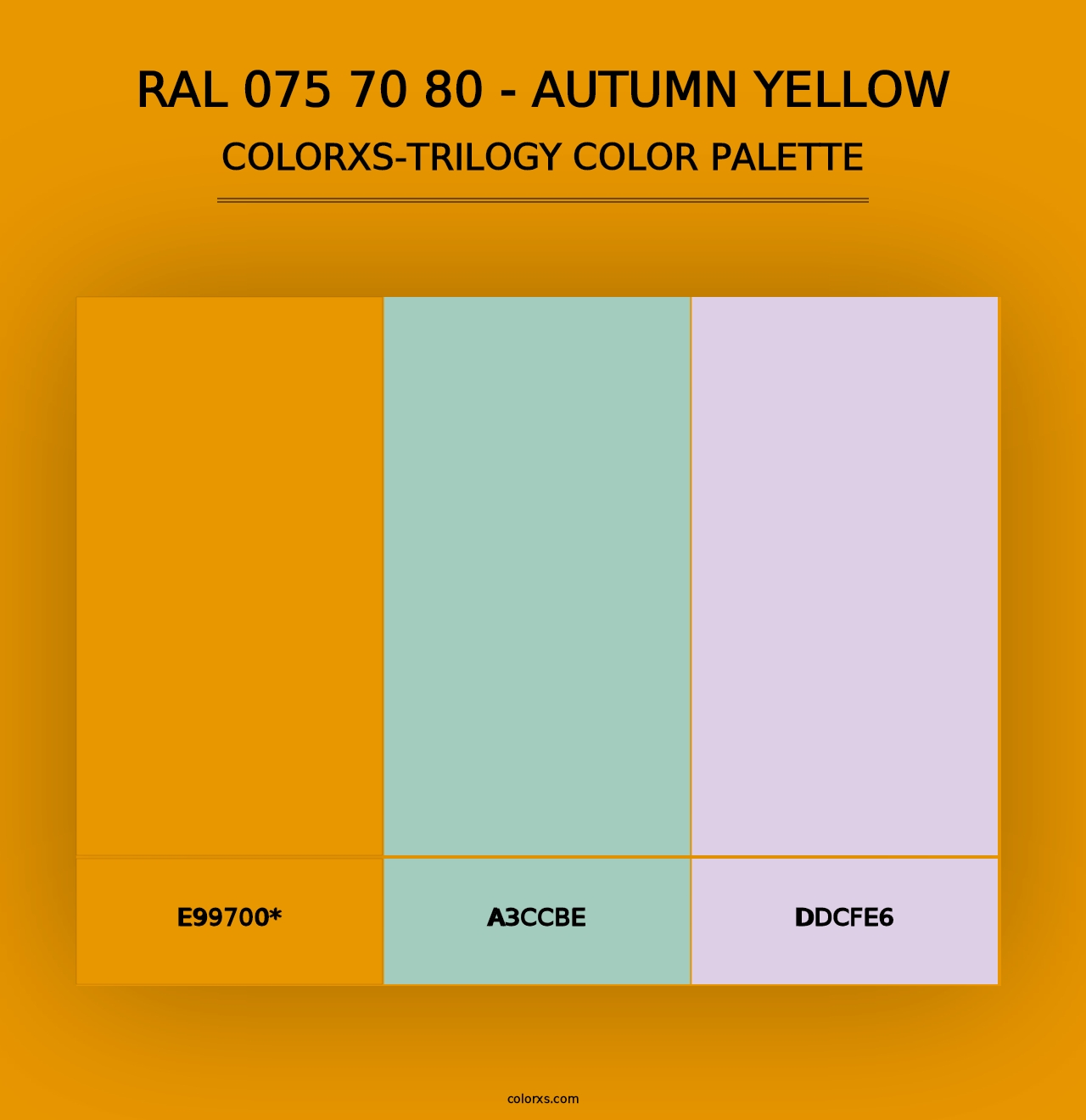 RAL 075 70 80 - Autumn Yellow - Colorxs Trilogy Palette