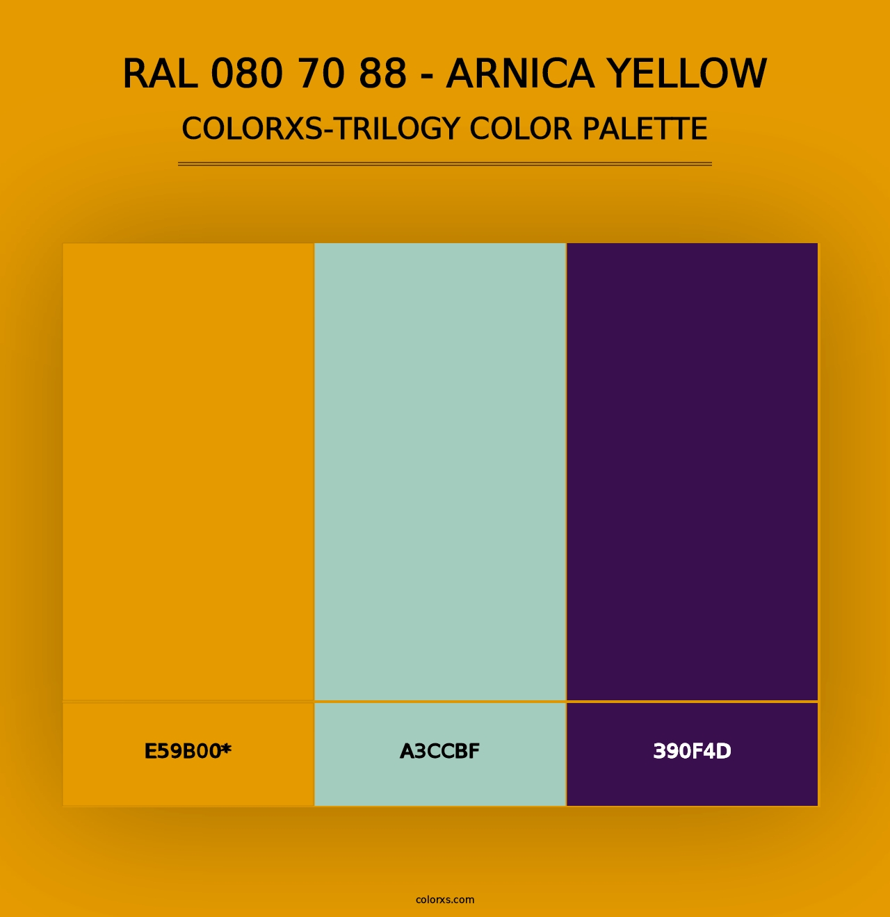 RAL 080 70 88 - Arnica Yellow - Colorxs Trilogy Palette