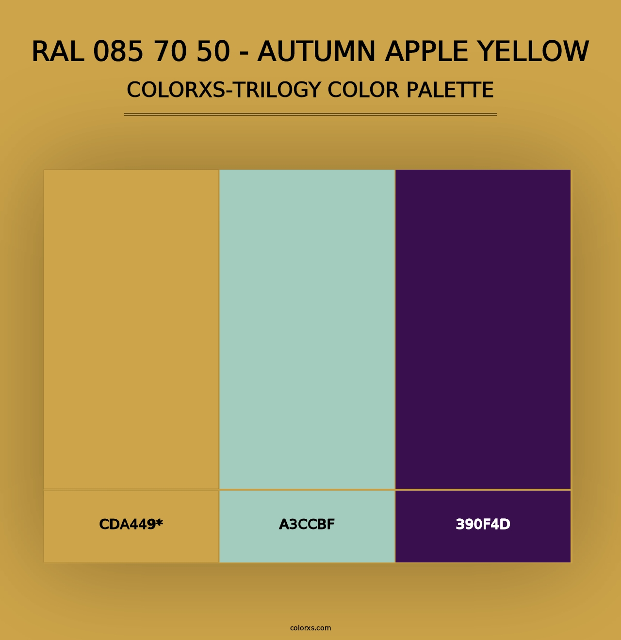 RAL 085 70 50 - Autumn Apple Yellow - Colorxs Trilogy Palette